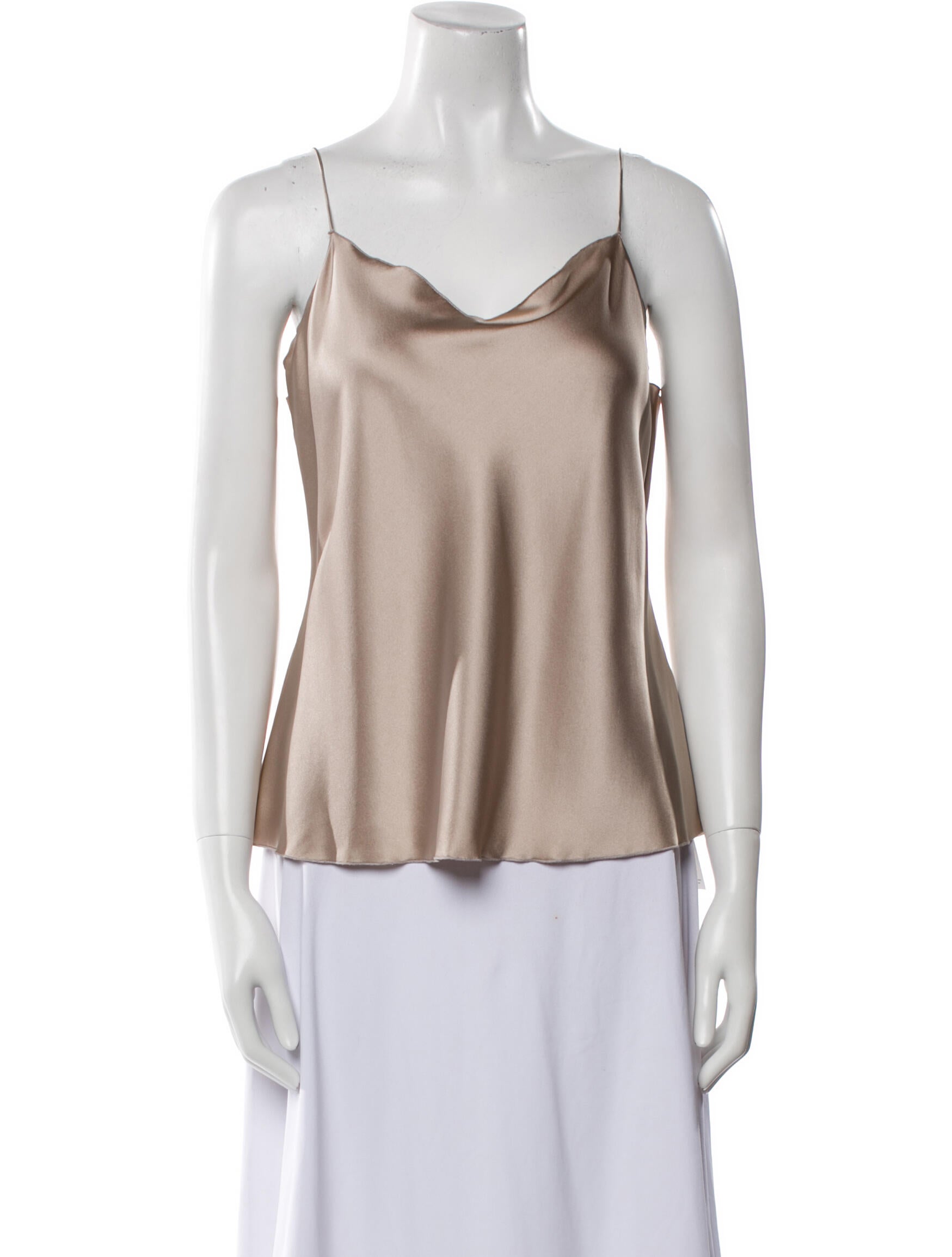 Leggiadro Silk Cowl Neck Top