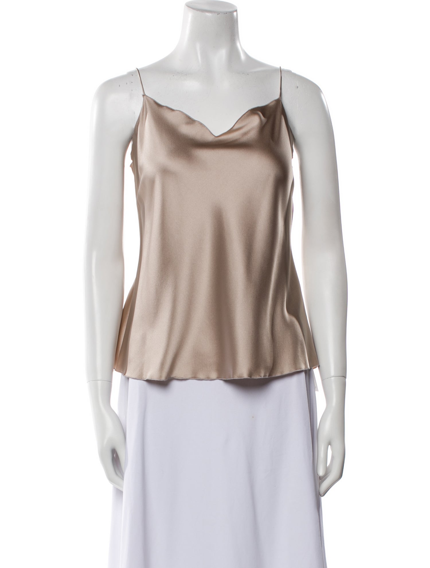 Leggiadro Silk Cowl Neck Top