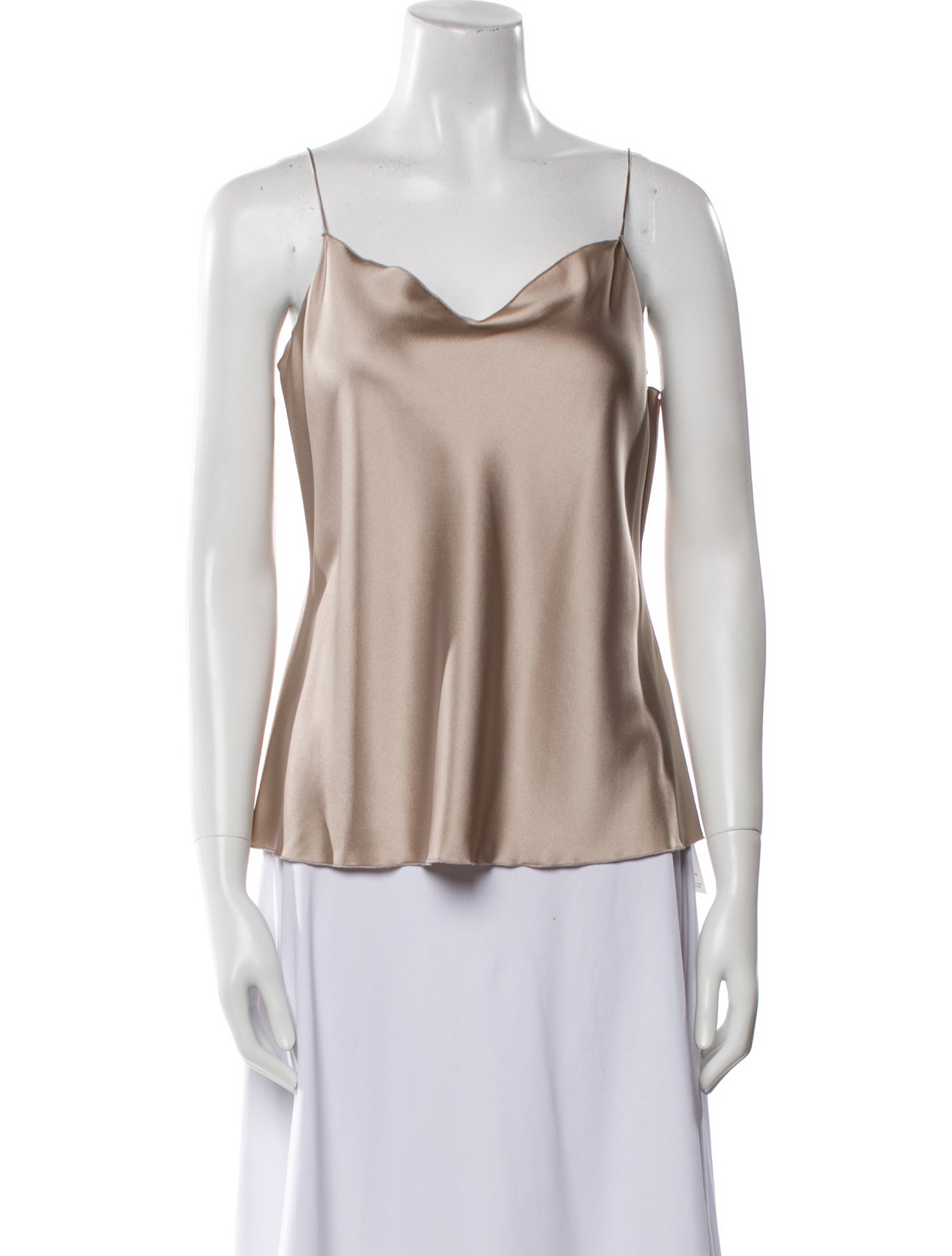 Leggiadro Silk Cowl Neck Top