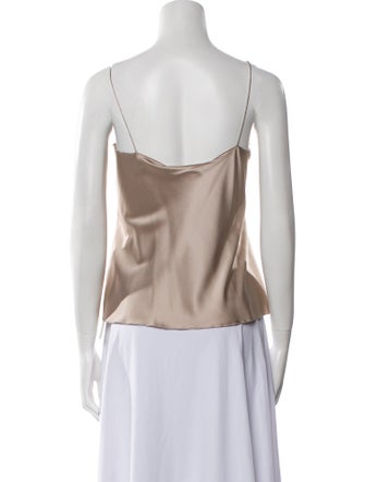 Leggiadro Silk Cowl Neck Top