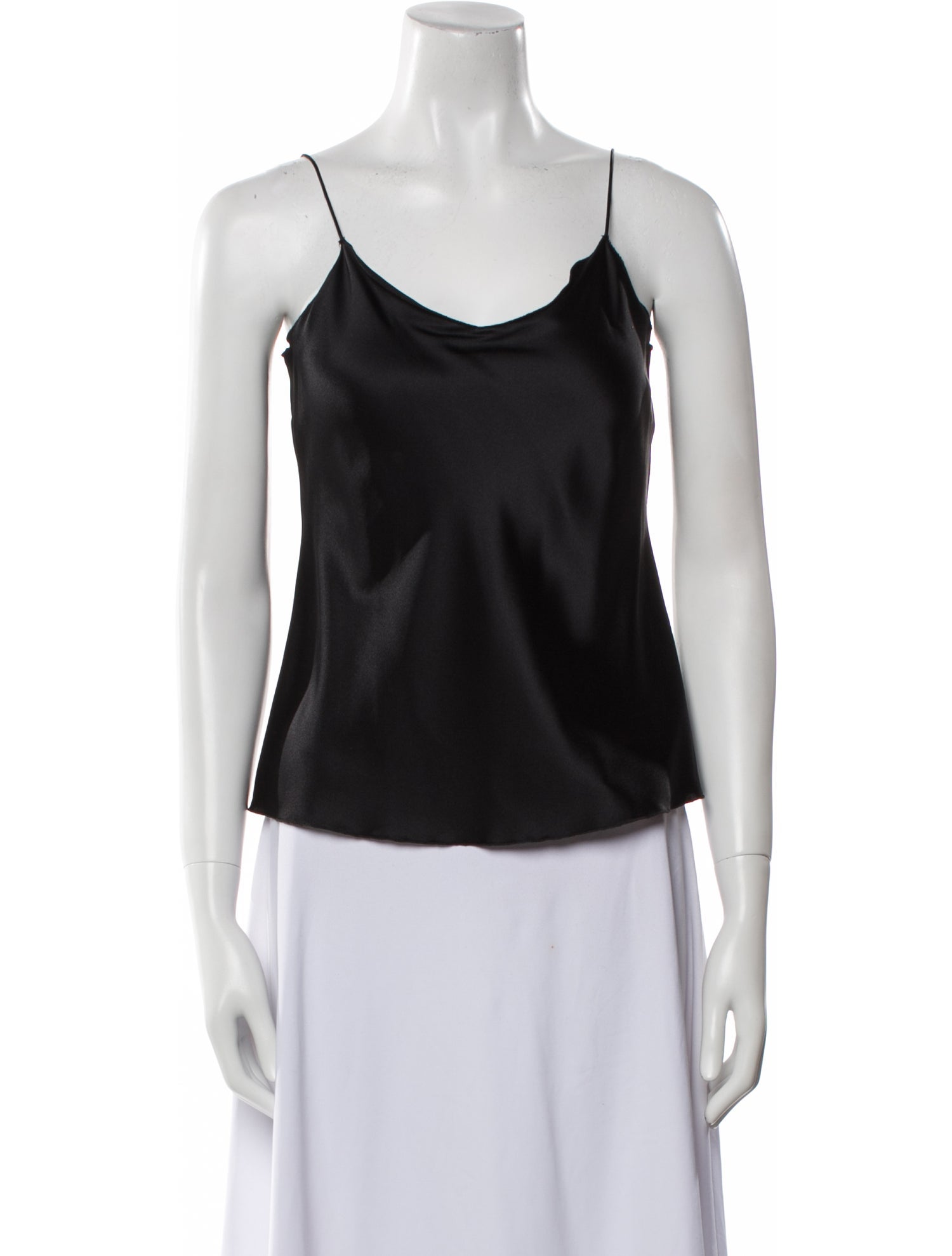 Leggiadro Silk Scoop Neck Top