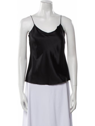 Leggiadro Silk Scoop Neck Top