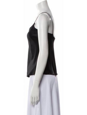 Leggiadro Silk Scoop Neck Top