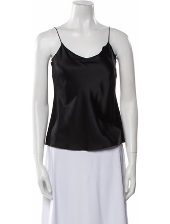 Leggiadro Silk Scoop Neck Top