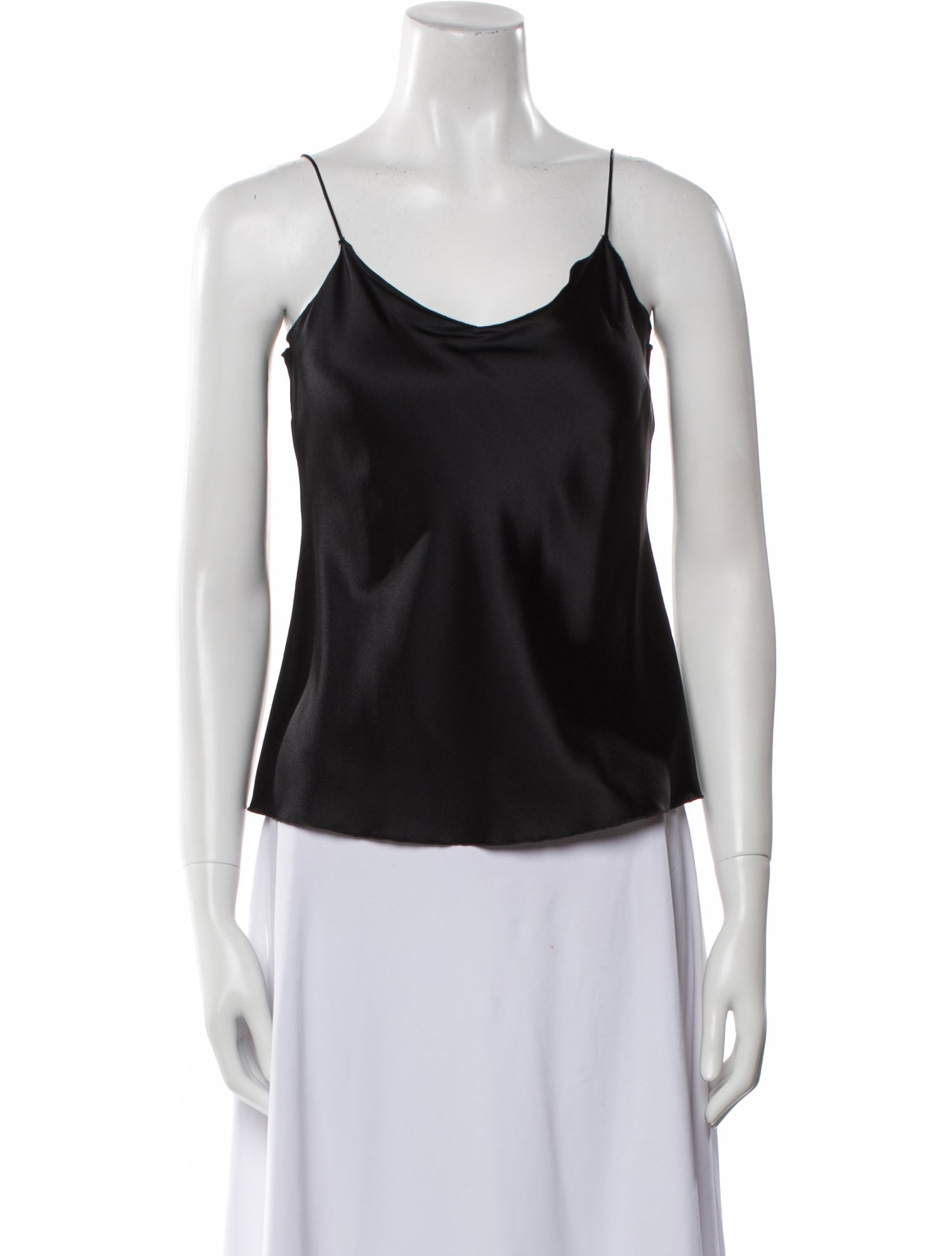 Leggiadro Silk Scoop Neck Top