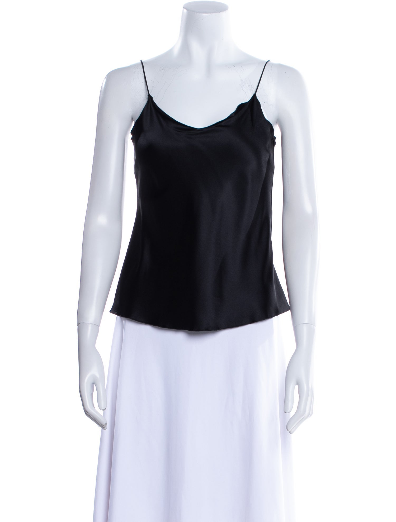 Leggiadro Silk Scoop Neck Top