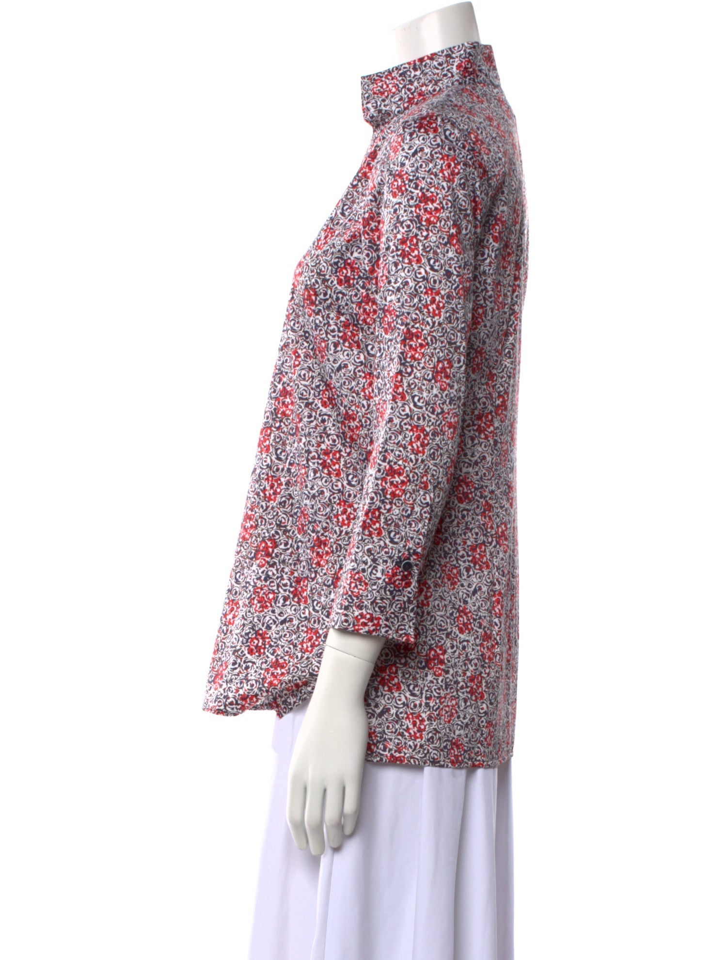 Leggiadro Printed V-Neck Polo