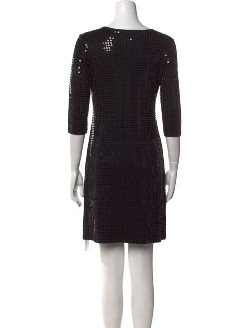 Leggiadro Scoop Neck Mini Dress