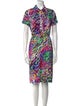 Leggiadro Printed Knee-Length Dress