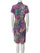Leggiadro Printed Knee-Length Dress