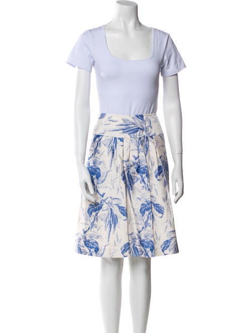 Leggiadro Silk Printed Skirt Set