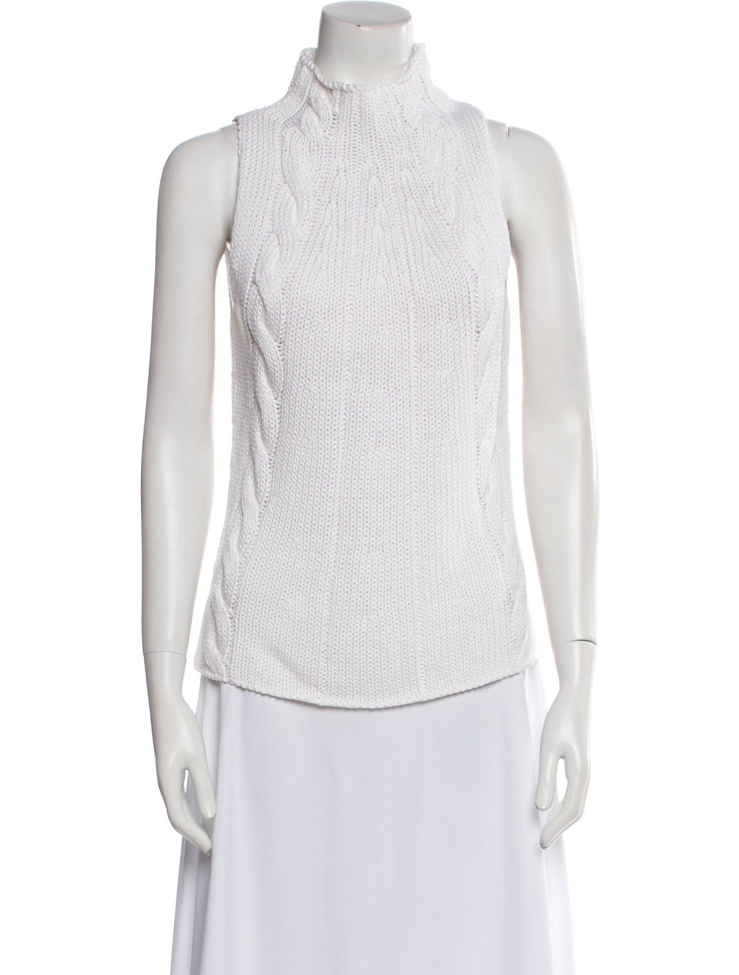 Leggiadro Mock Neck Sleeveless Top w/ Tags