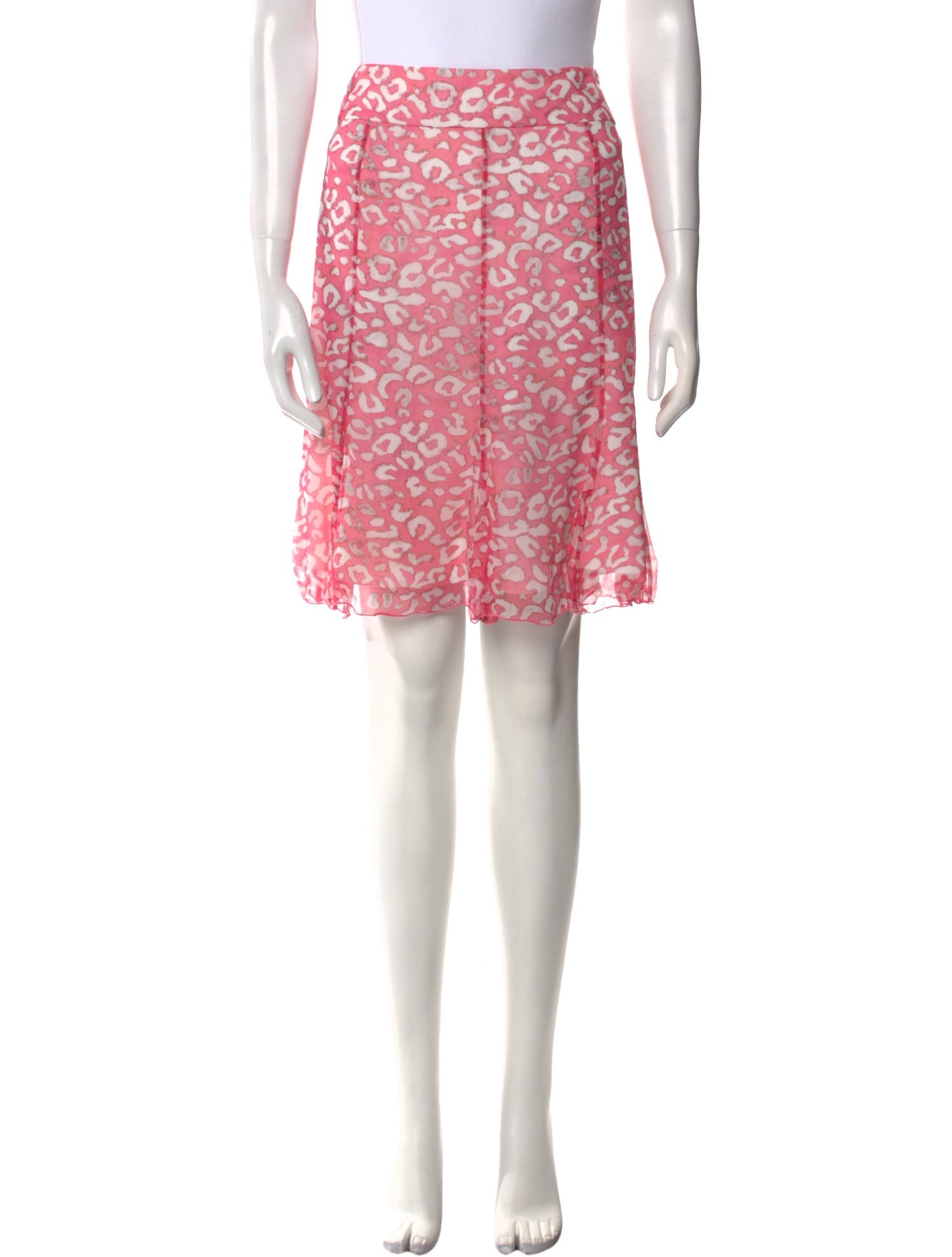 Leggiadro Silk Knee-Length Skirt w/ Tags