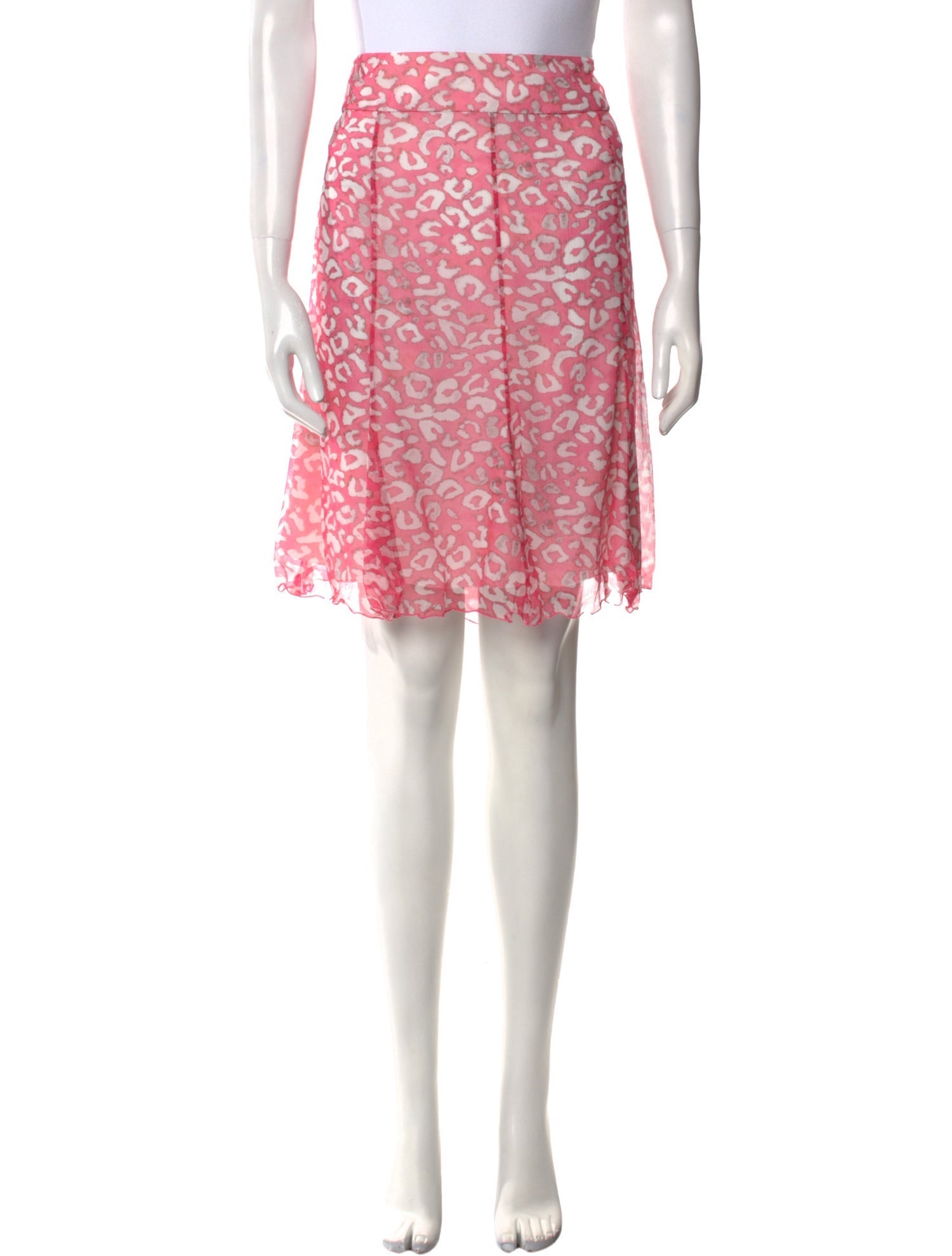 Leggiadro Silk Knee-Length Skirt w/ Tags