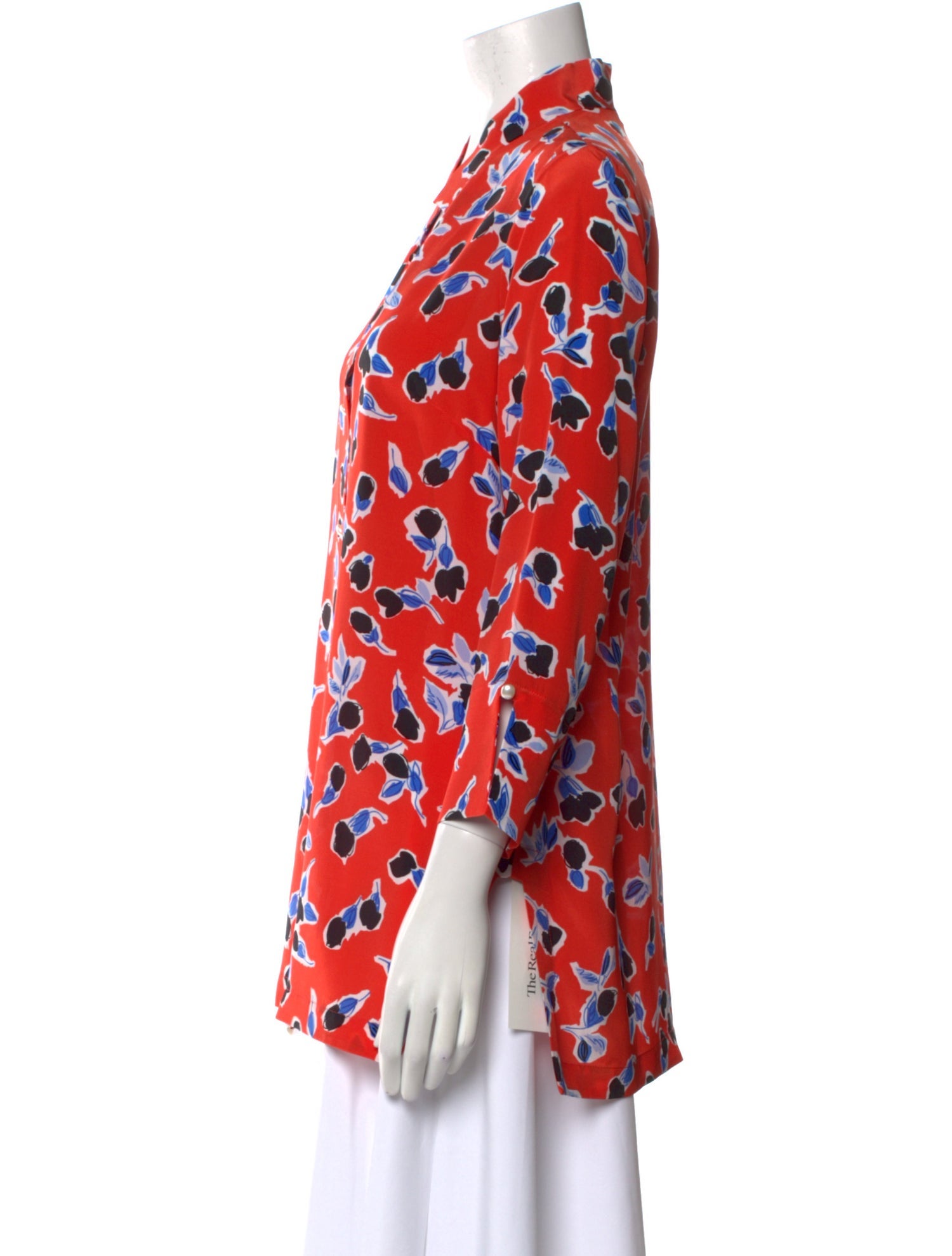 Leggiadro Printed V-Neck Tunic w/ Tags
