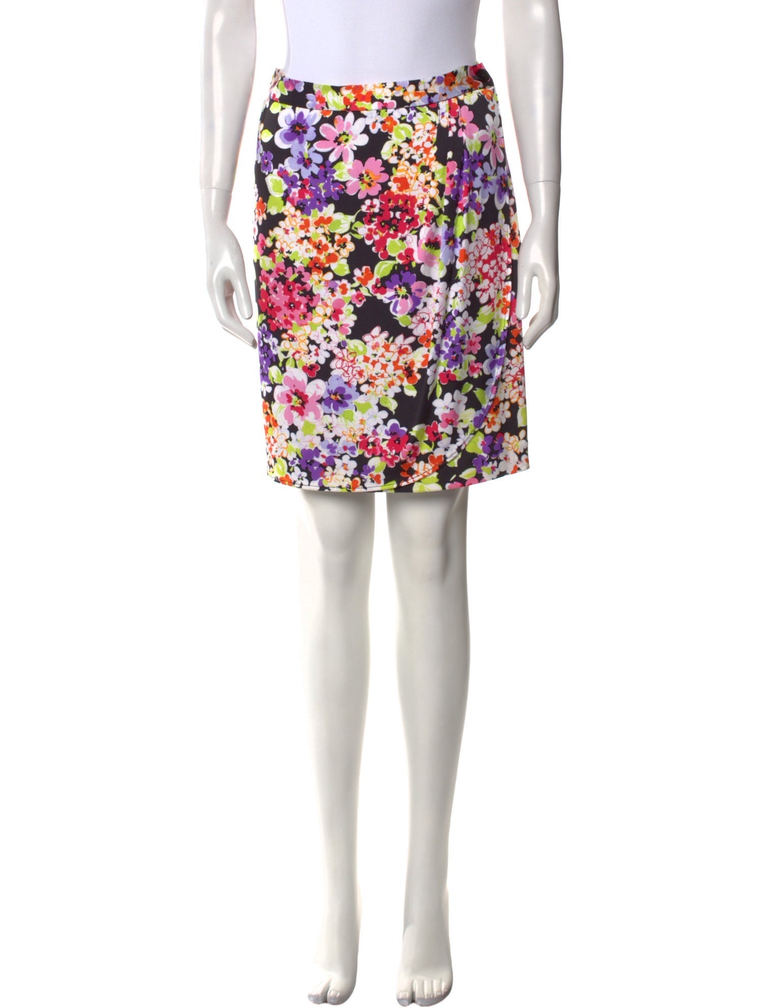 Leggiadro Floral Print Knee-Length Skirt w/ Tags