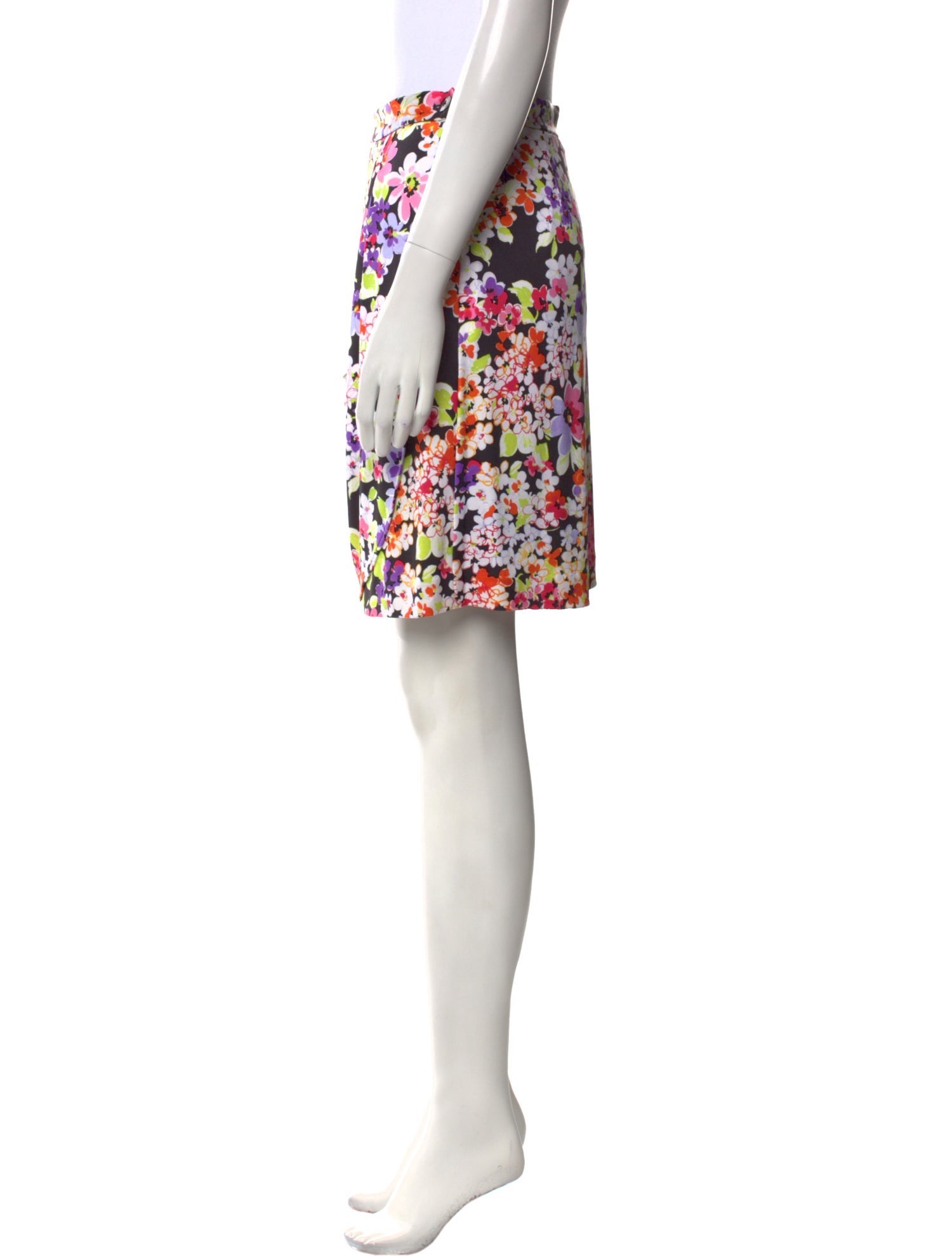 Leggiadro Floral Print Knee-Length Skirt w/ Tags