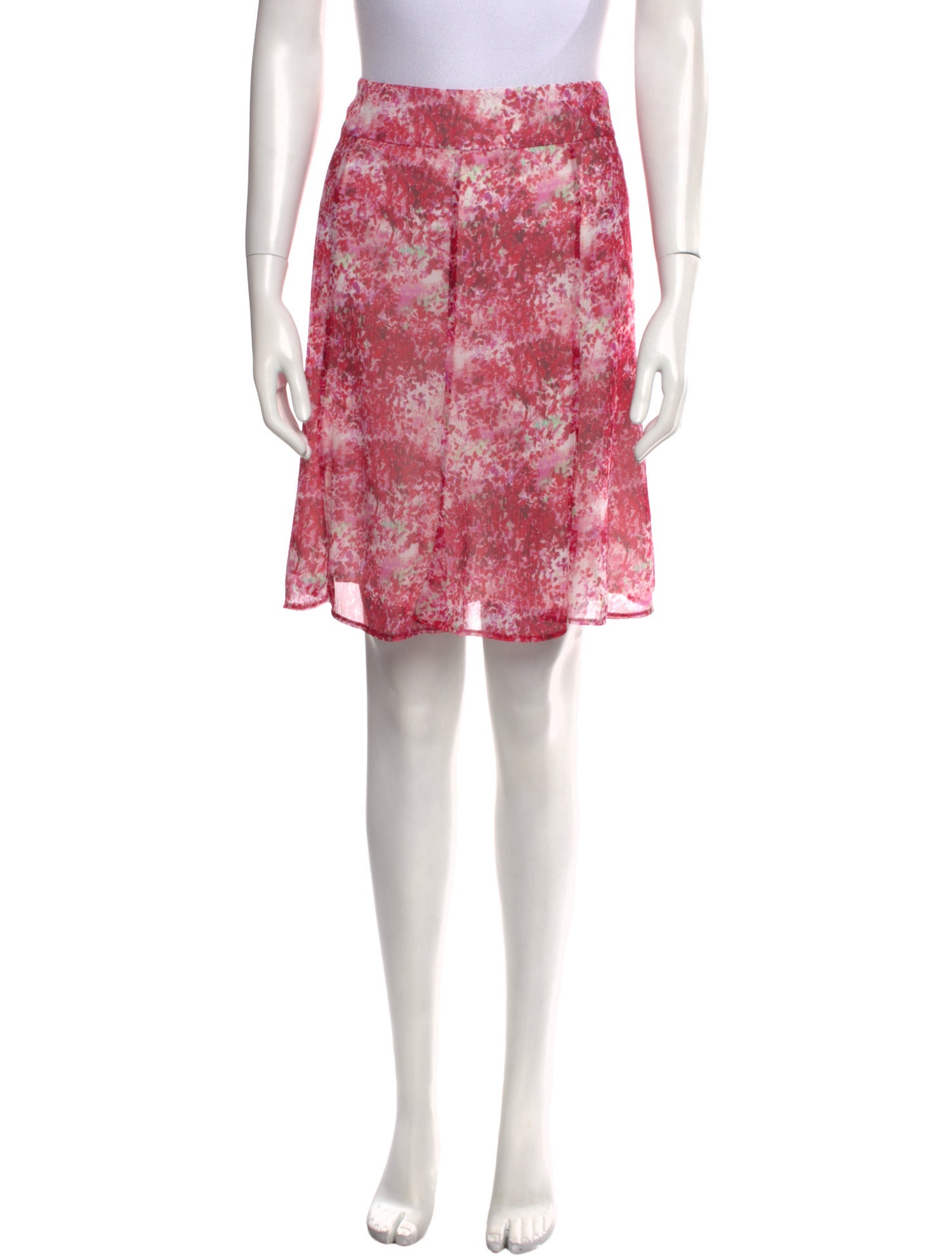 Leggiadro Silk Knee-Length Skirt w/ Tags