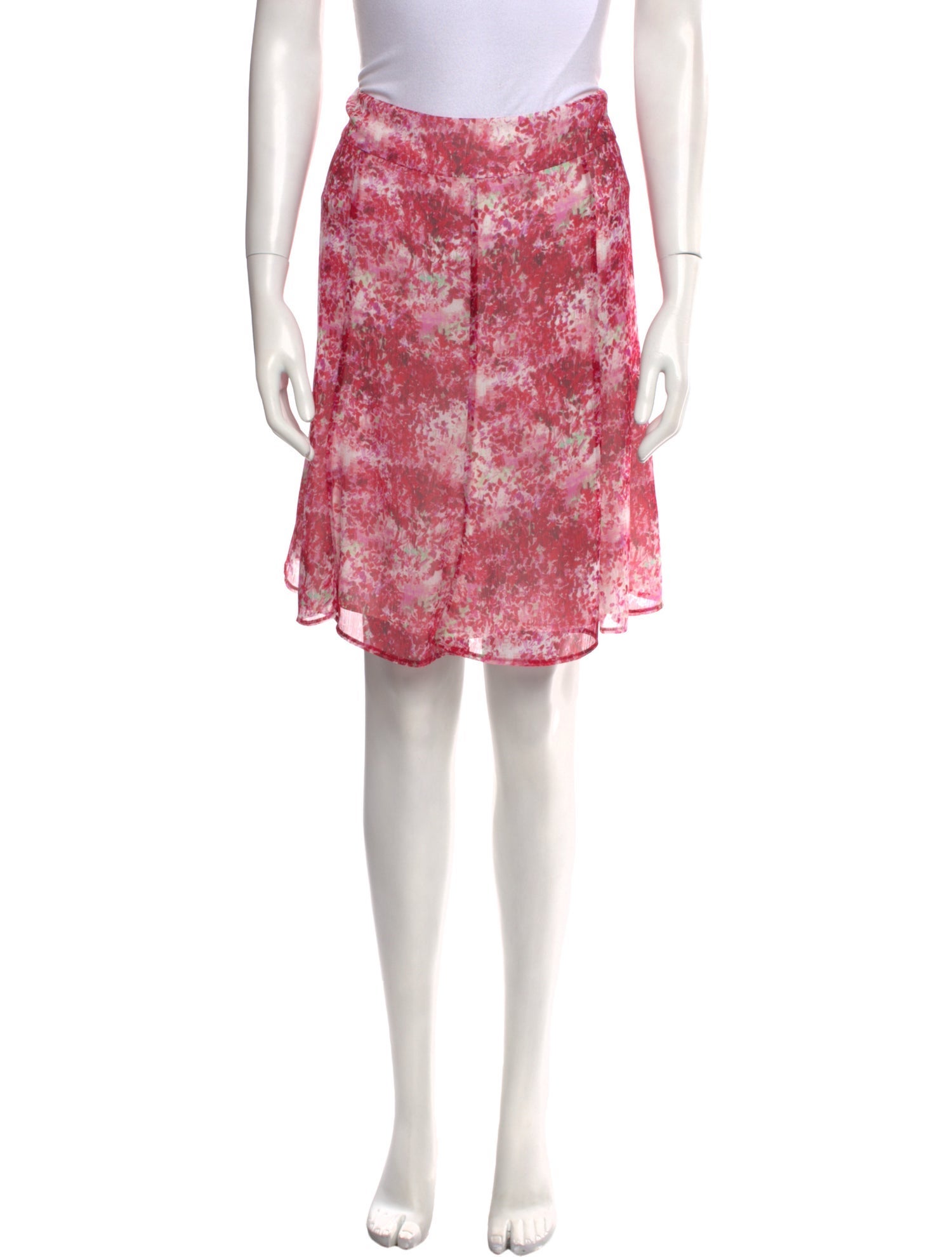 Leggiadro Silk Knee-Length Skirt w/ Tags