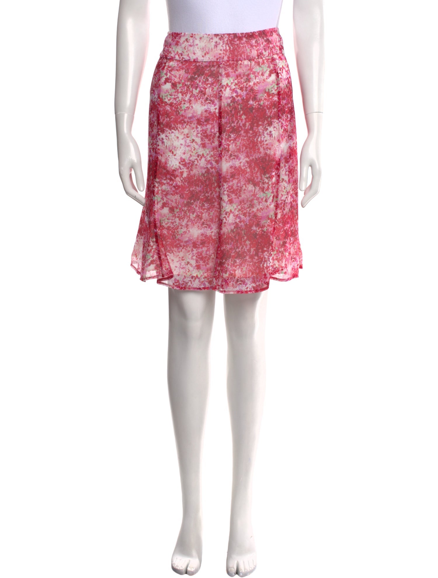 Leggiadro Silk Knee-Length Skirt w/ Tags