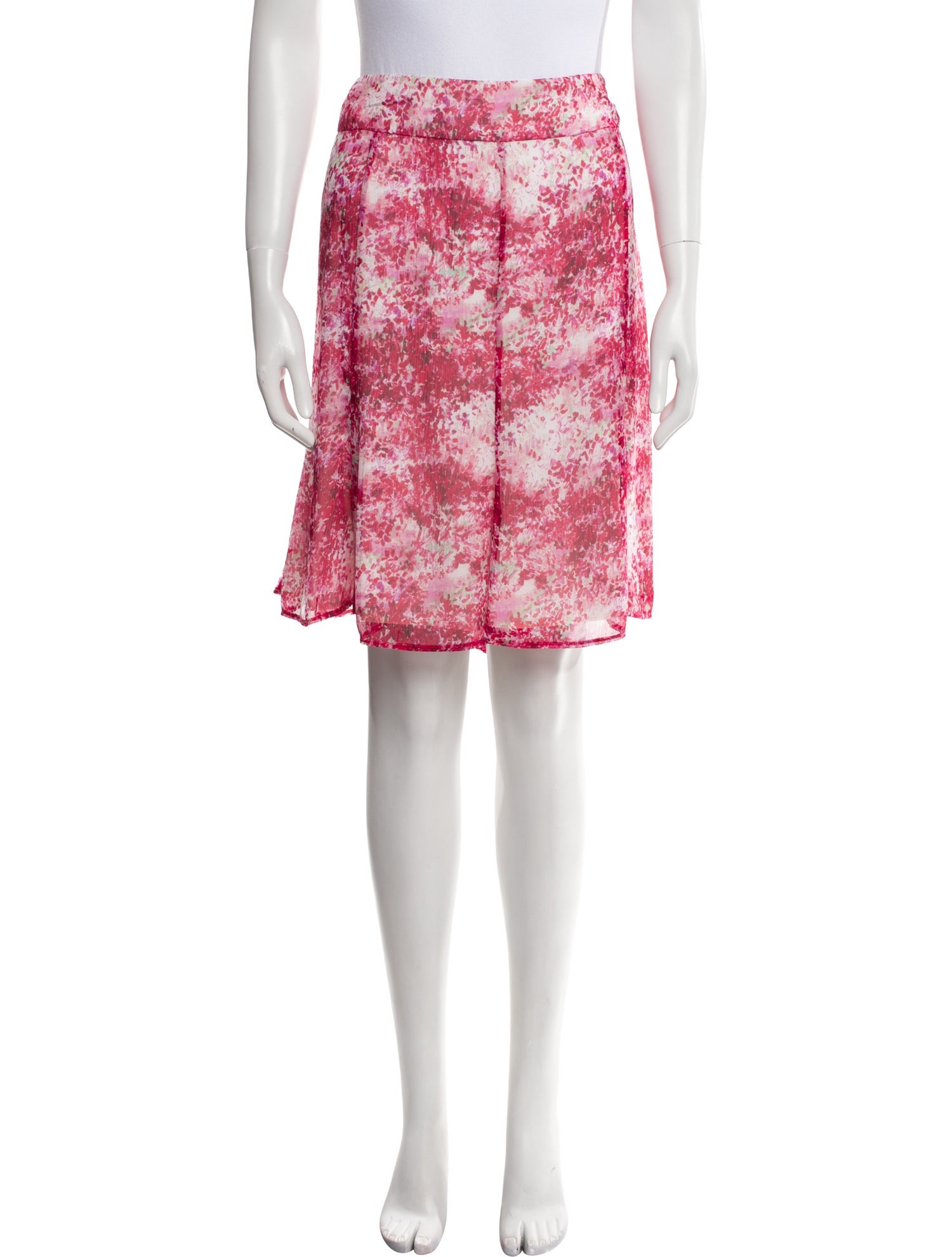 Leggiadro Silk Knee-Length Skirt w/ Tags