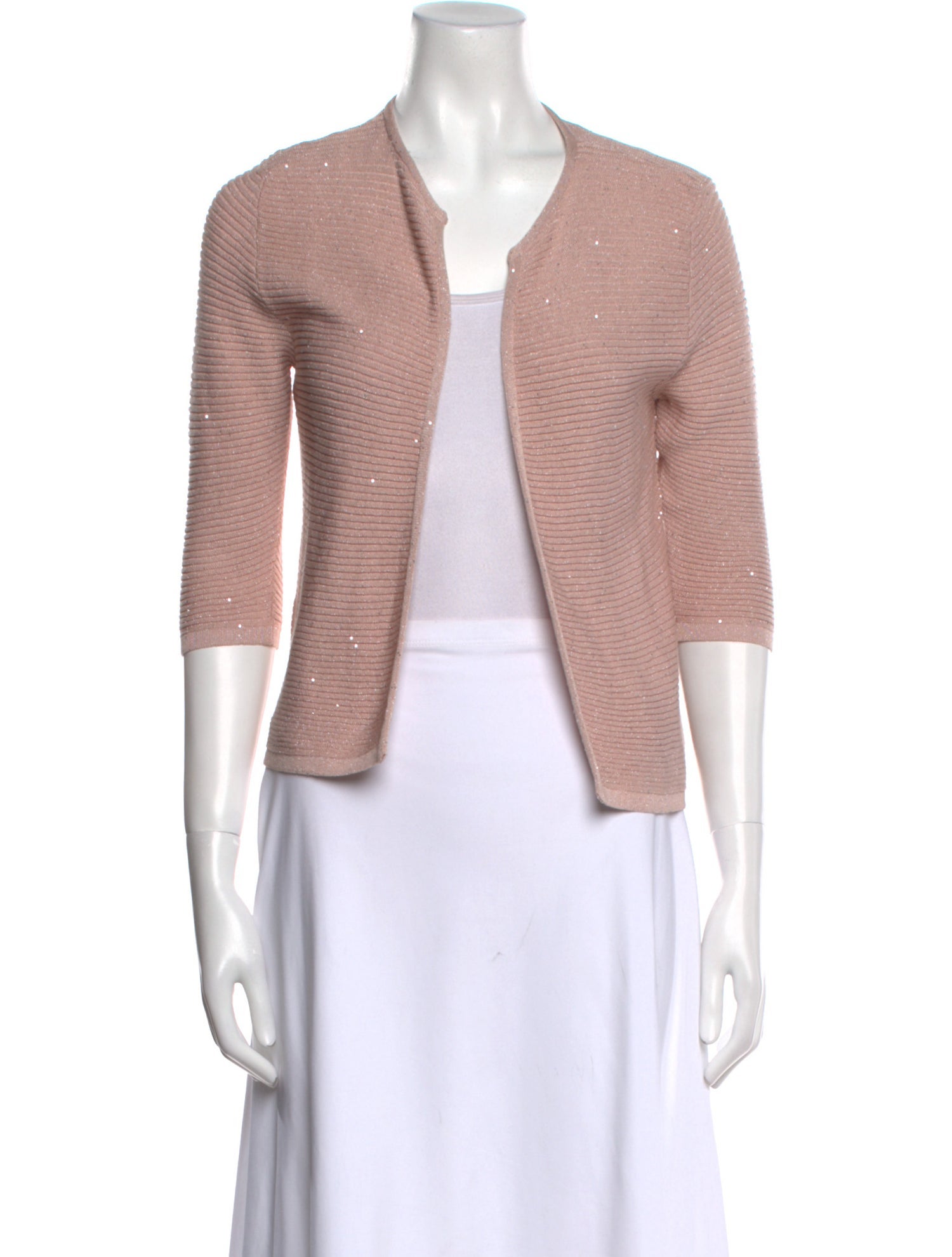 Leggiadro Silk Open Front Sweater