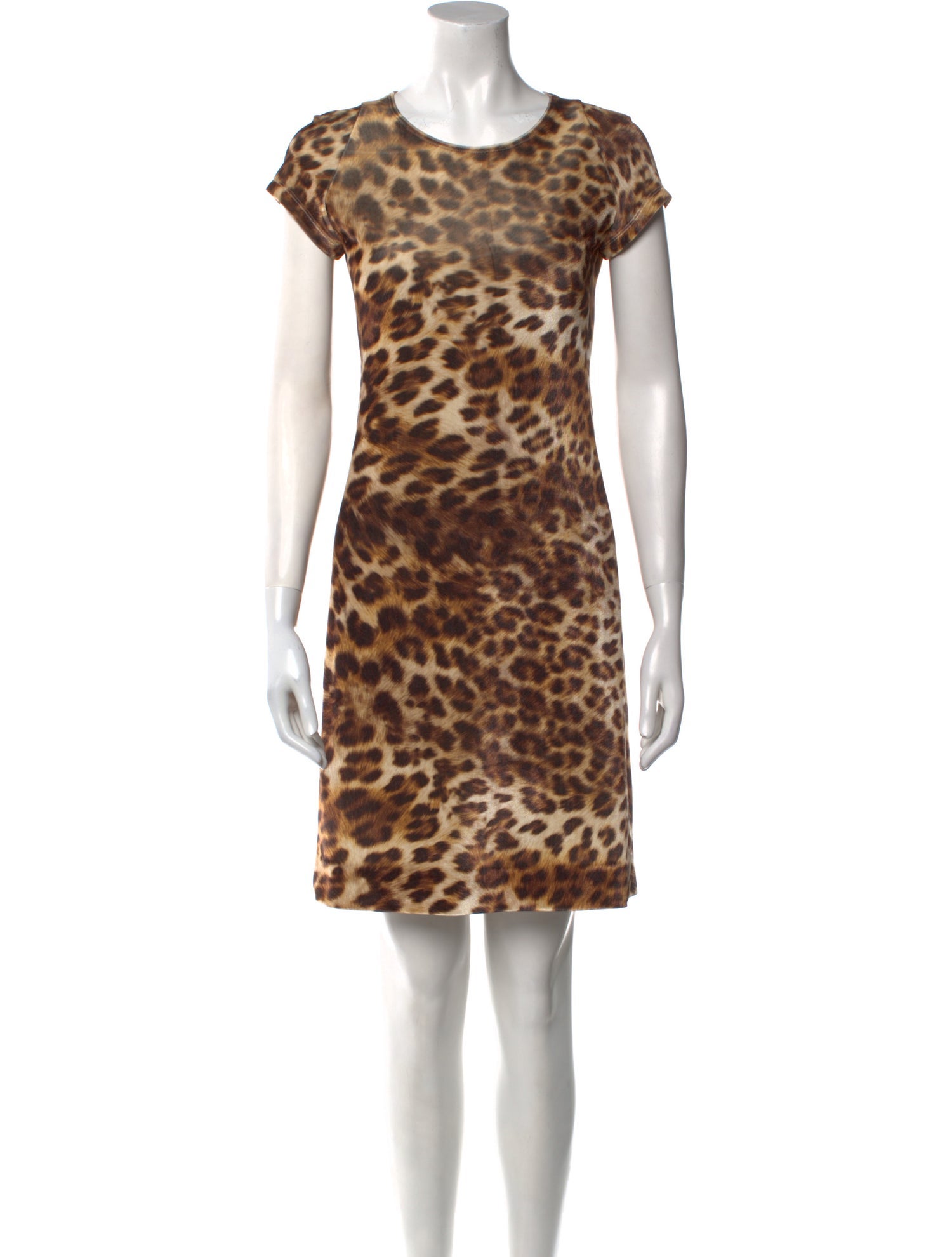 Leggiadro Animal Print Mini Dress