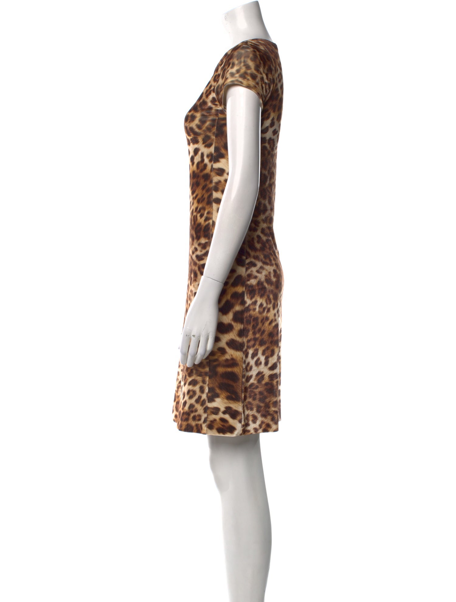 Leggiadro Animal Print Mini Dress