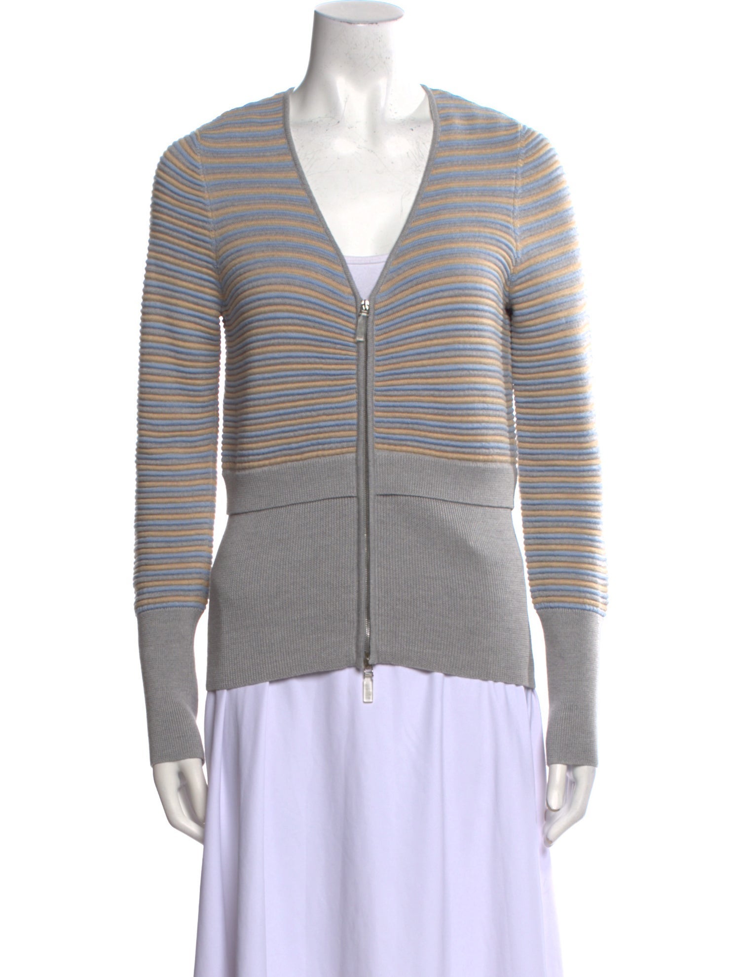 Leggiadro Merino Wool Striped Sweater