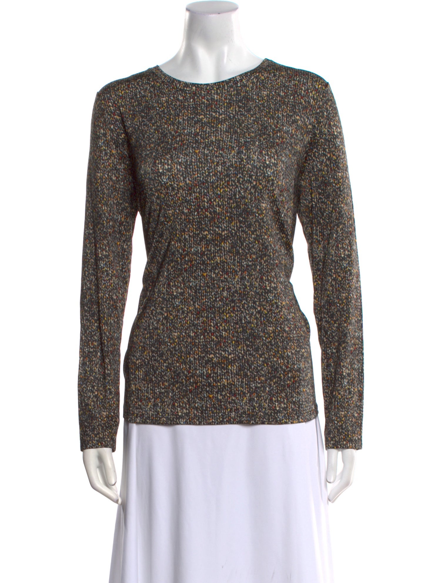 Leggiadro Crew Neck Long Sleeve Top