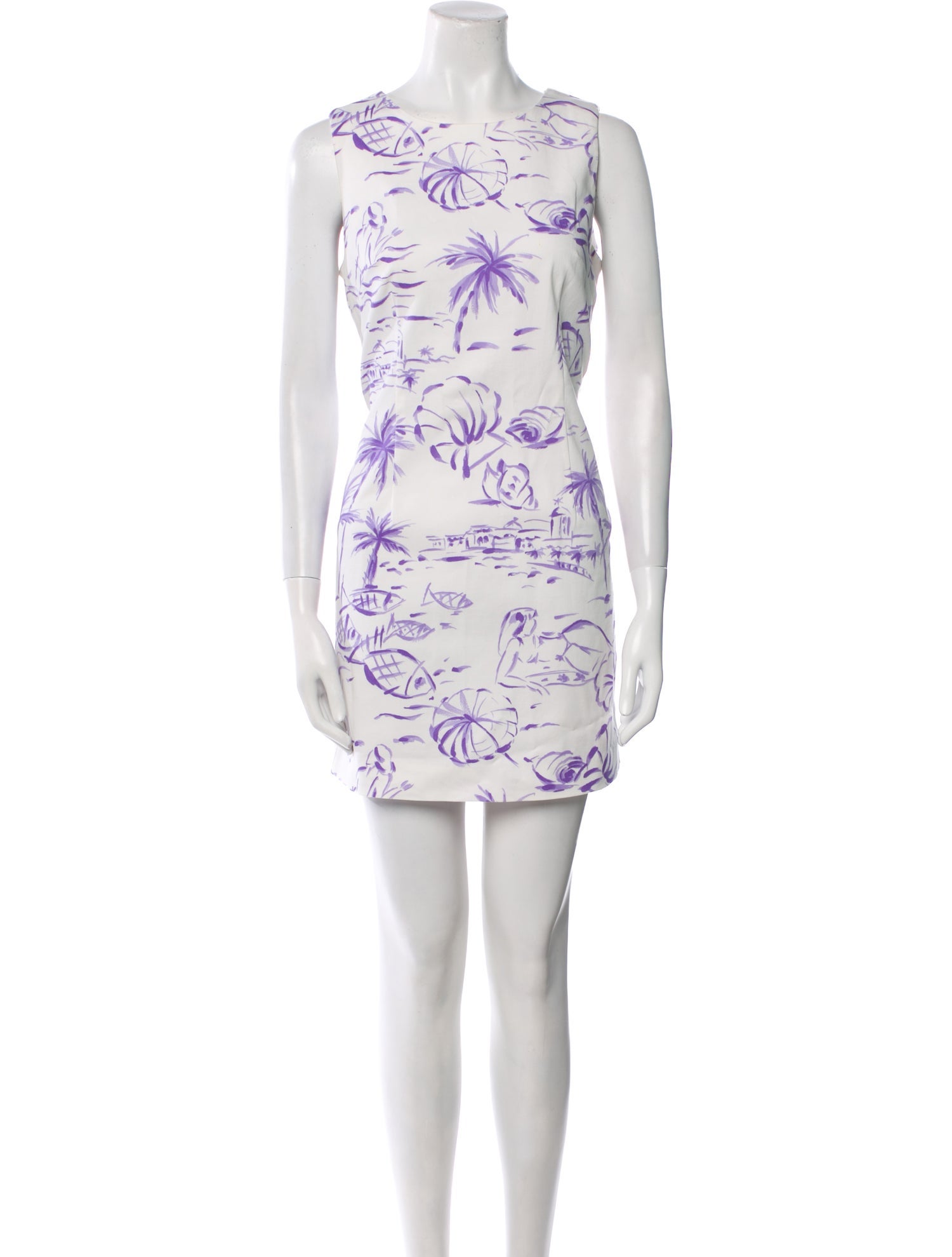 Leggiadro Printed Mini Dress