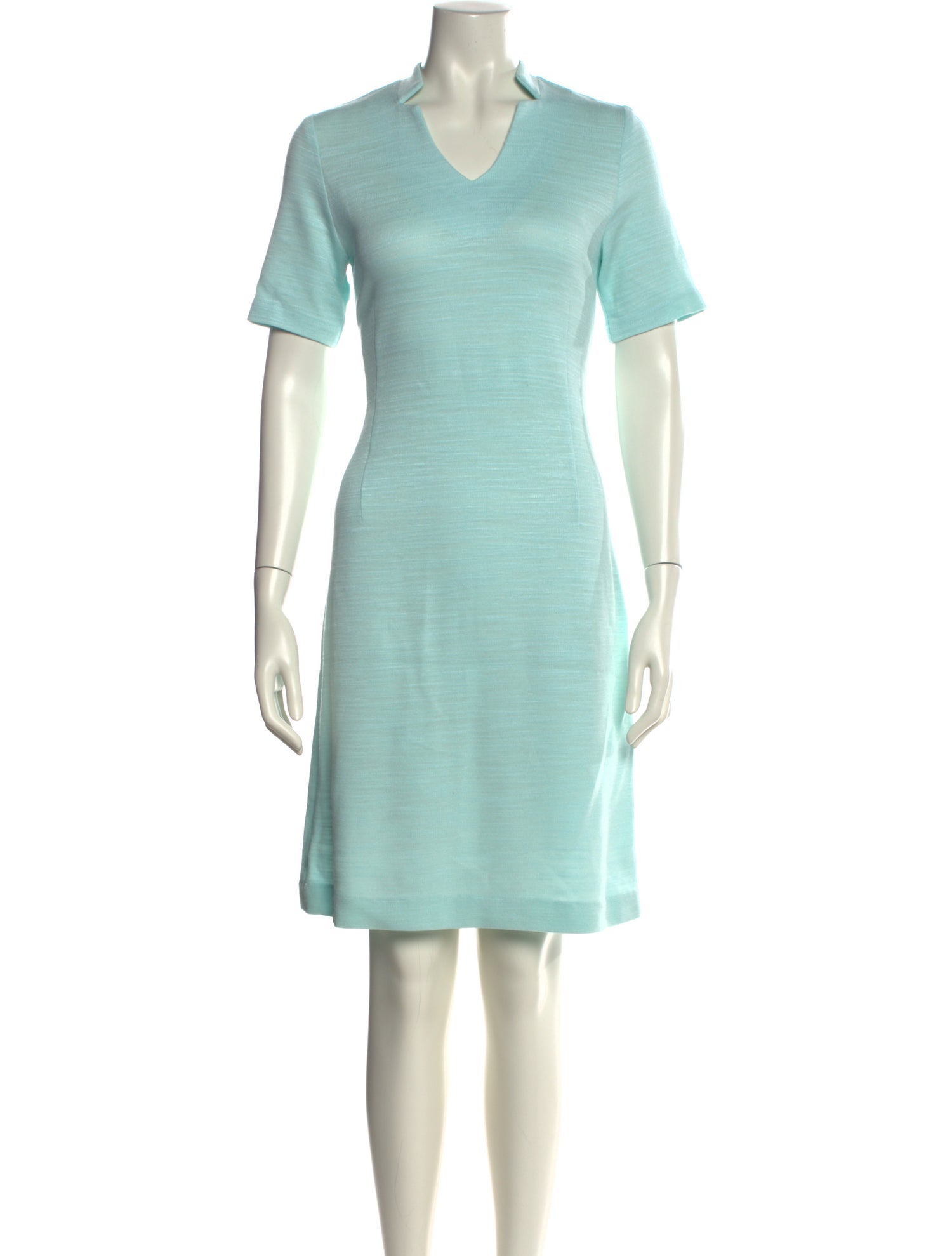 Leggiadro V-Neck Knee-Length Dress