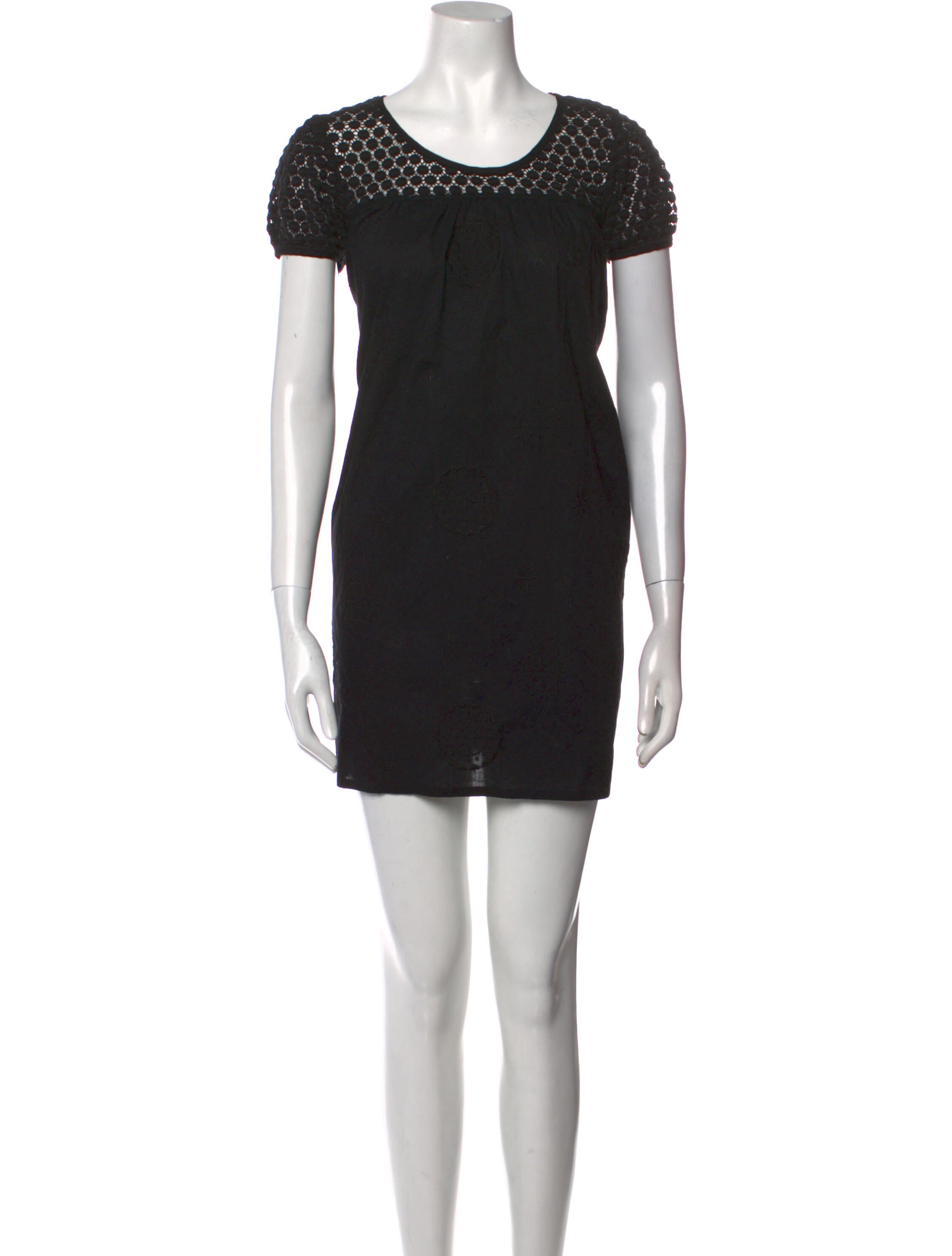 Lili Gaufrette Scoop Neck Mini Dress