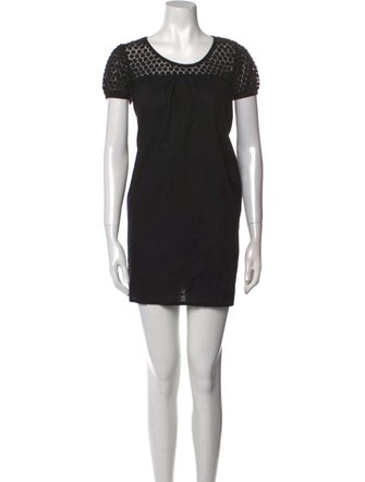 Lili Gaufrette Scoop Neck Mini Dress