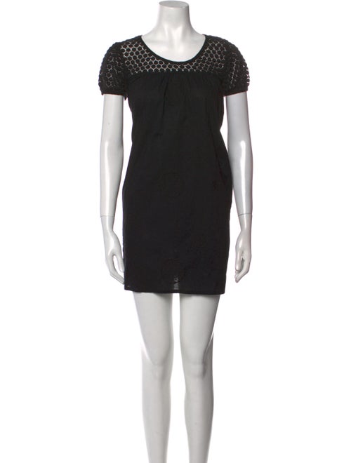 Lili Gaufrette Scoop Neck Mini Dress