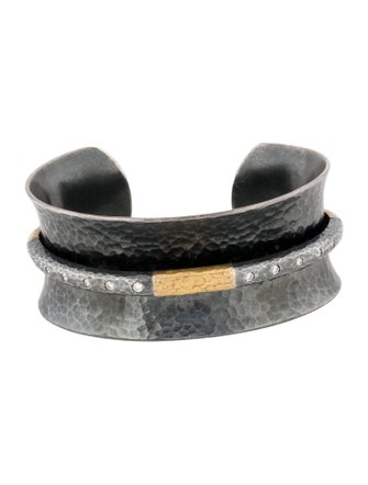 Lika Behar Diamond Ancora Cuff Bracelet