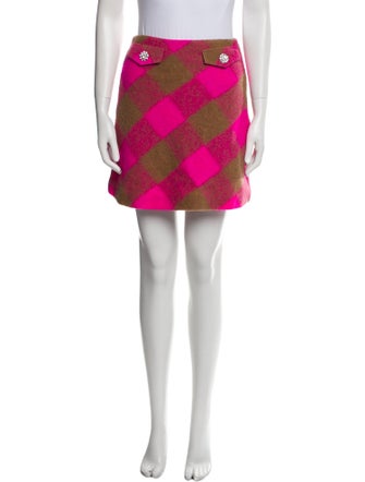 LIU JO Plaid Print Mini Skirt