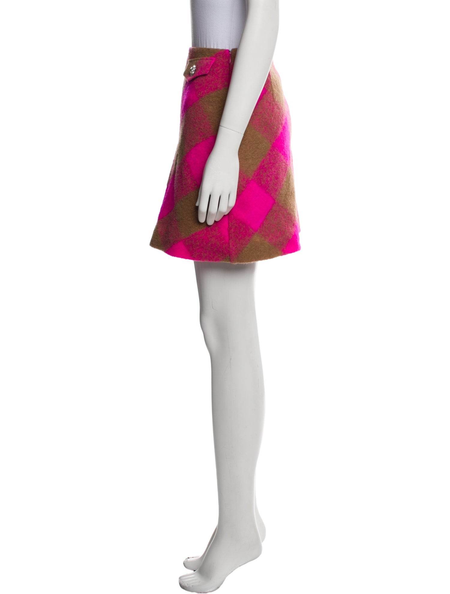 LIU JO Plaid Print Mini Skirt