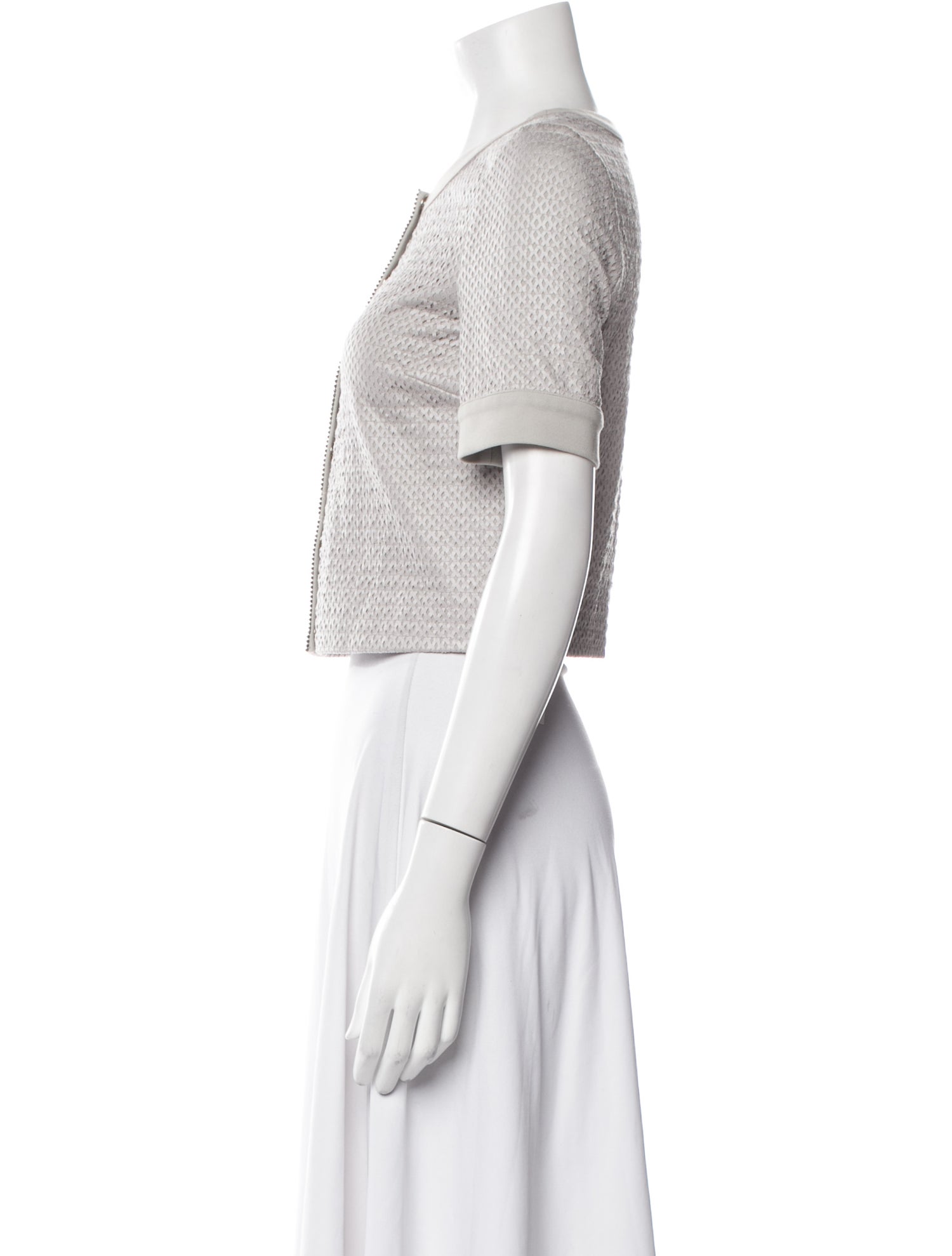 LIU JO Wool Crew Neck Crop Top