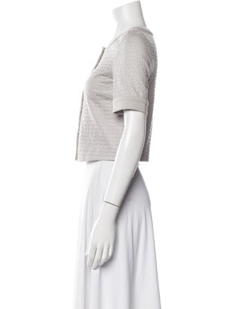 LIU JO Wool Crew Neck Crop Top