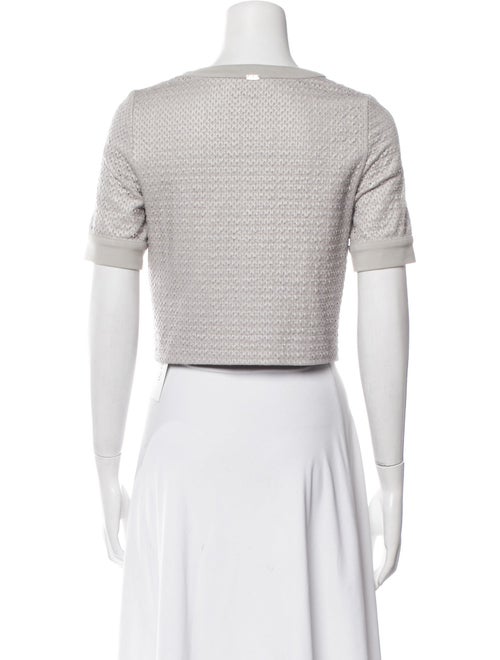 LIU JO Wool Crew Neck Crop Top