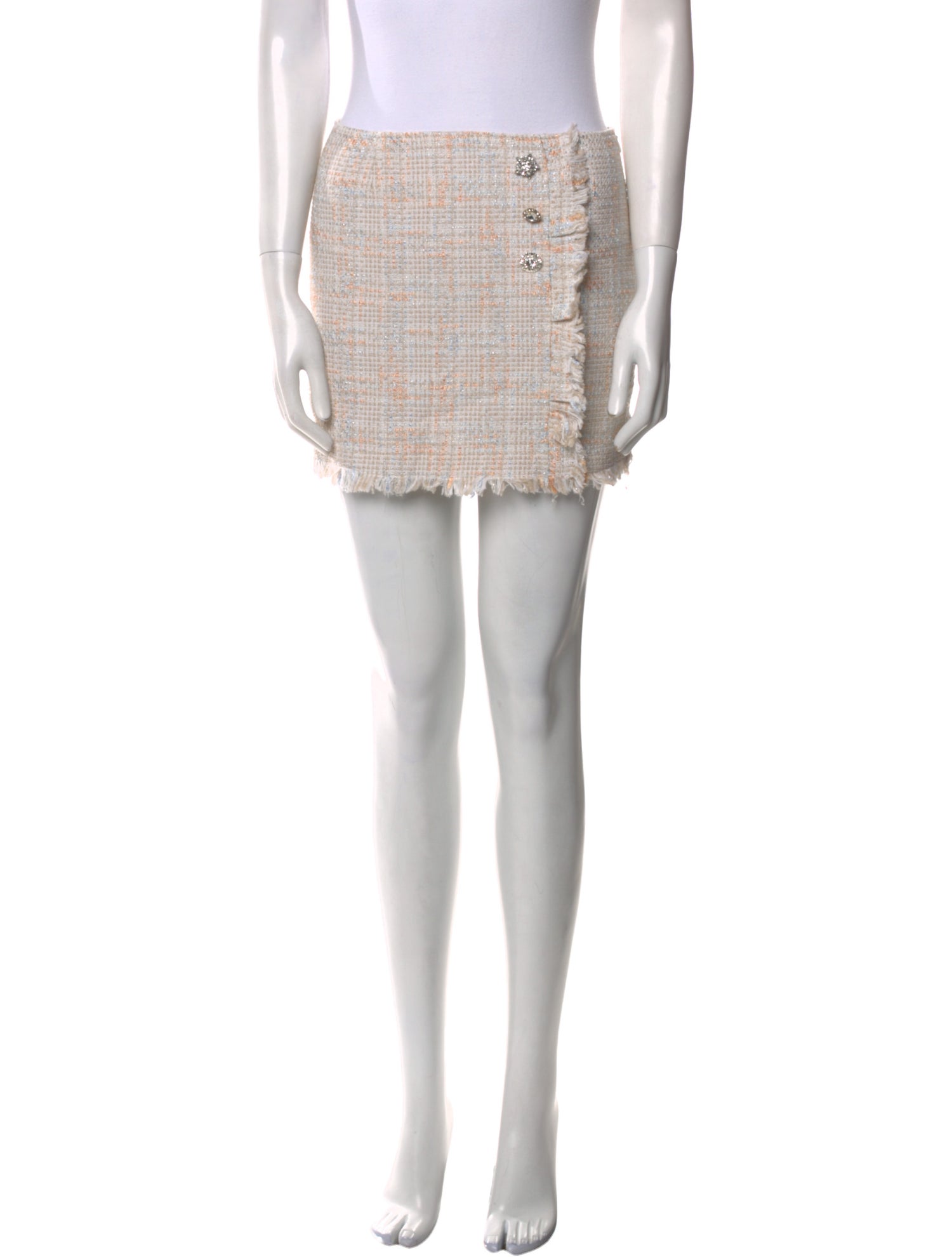 LIU JO Tweed Pattern Mini Skirt
