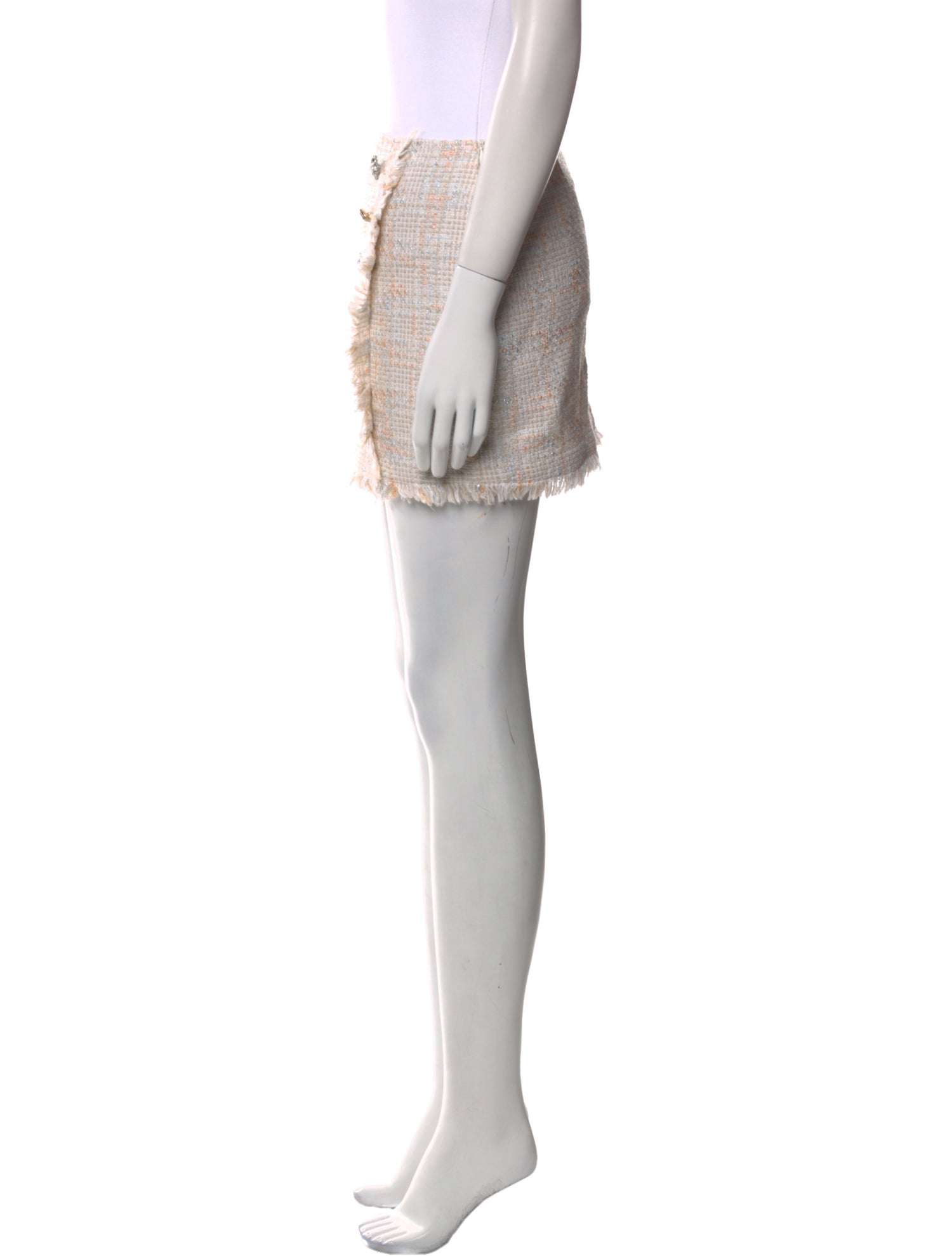 LIU JO Tweed Pattern Mini Skirt