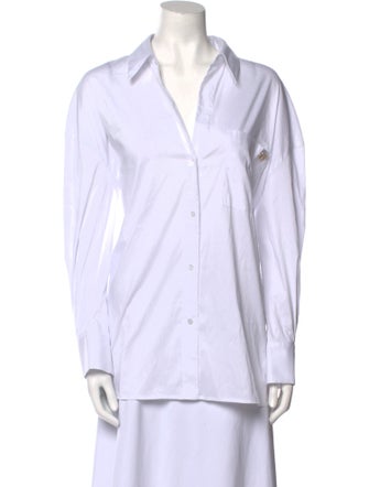 LIU JO Long Sleeve Button-Up Top