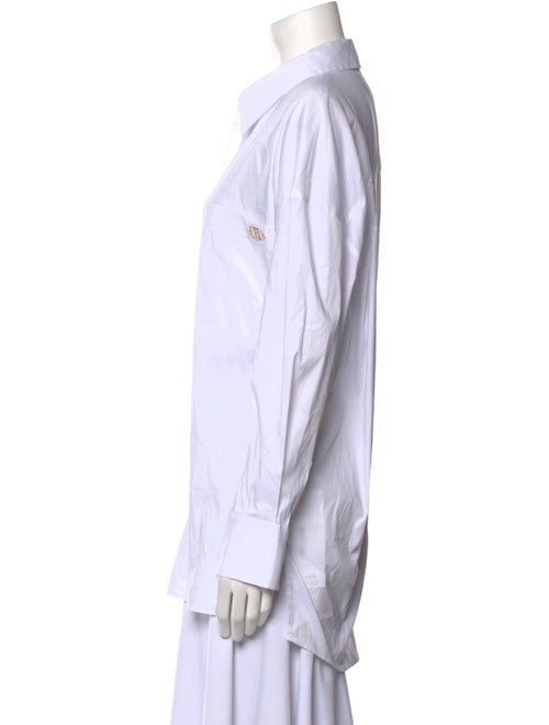 LIU JO Long Sleeve Button-Up Top