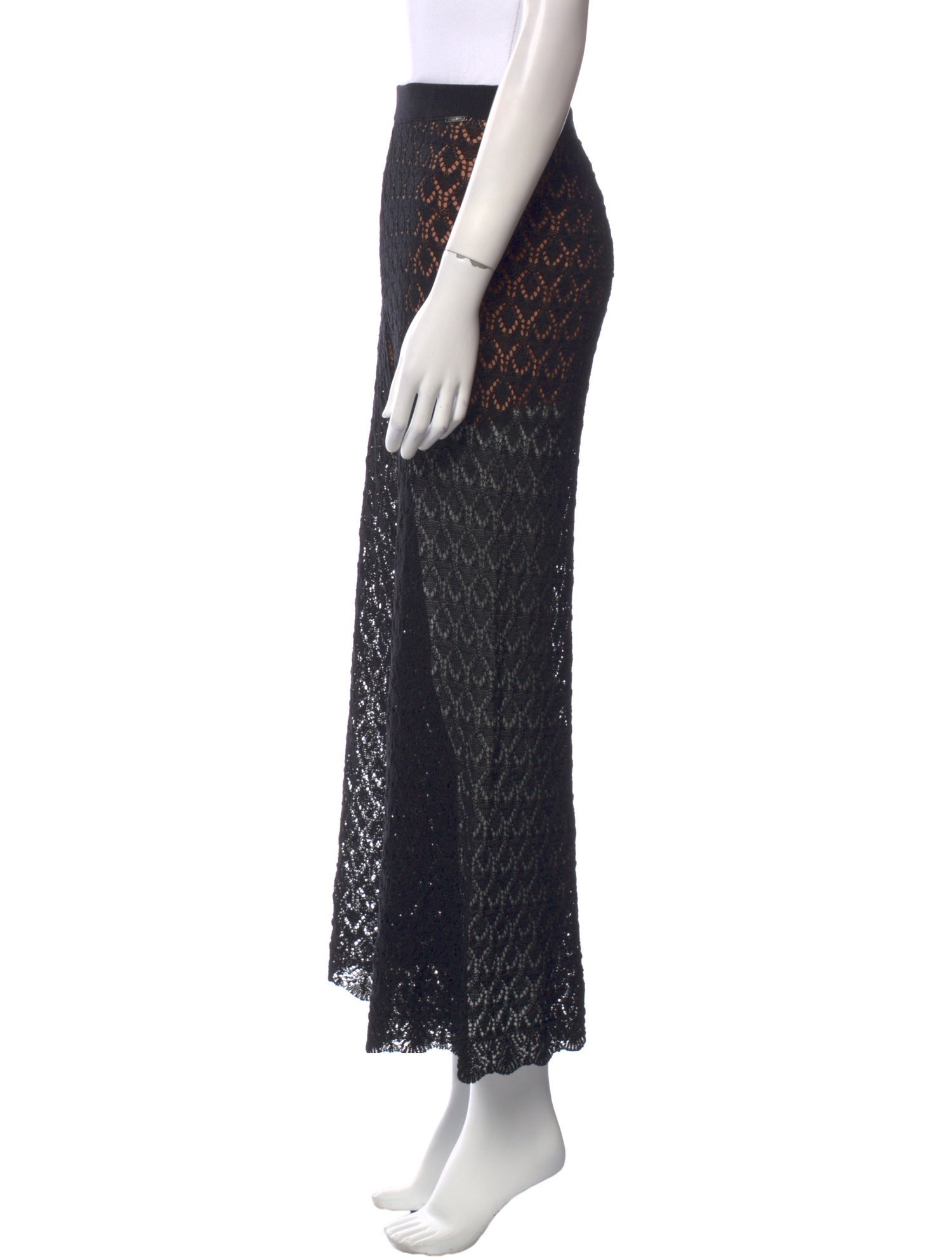 LIU JO Lace Pattern Wide Leg Pants