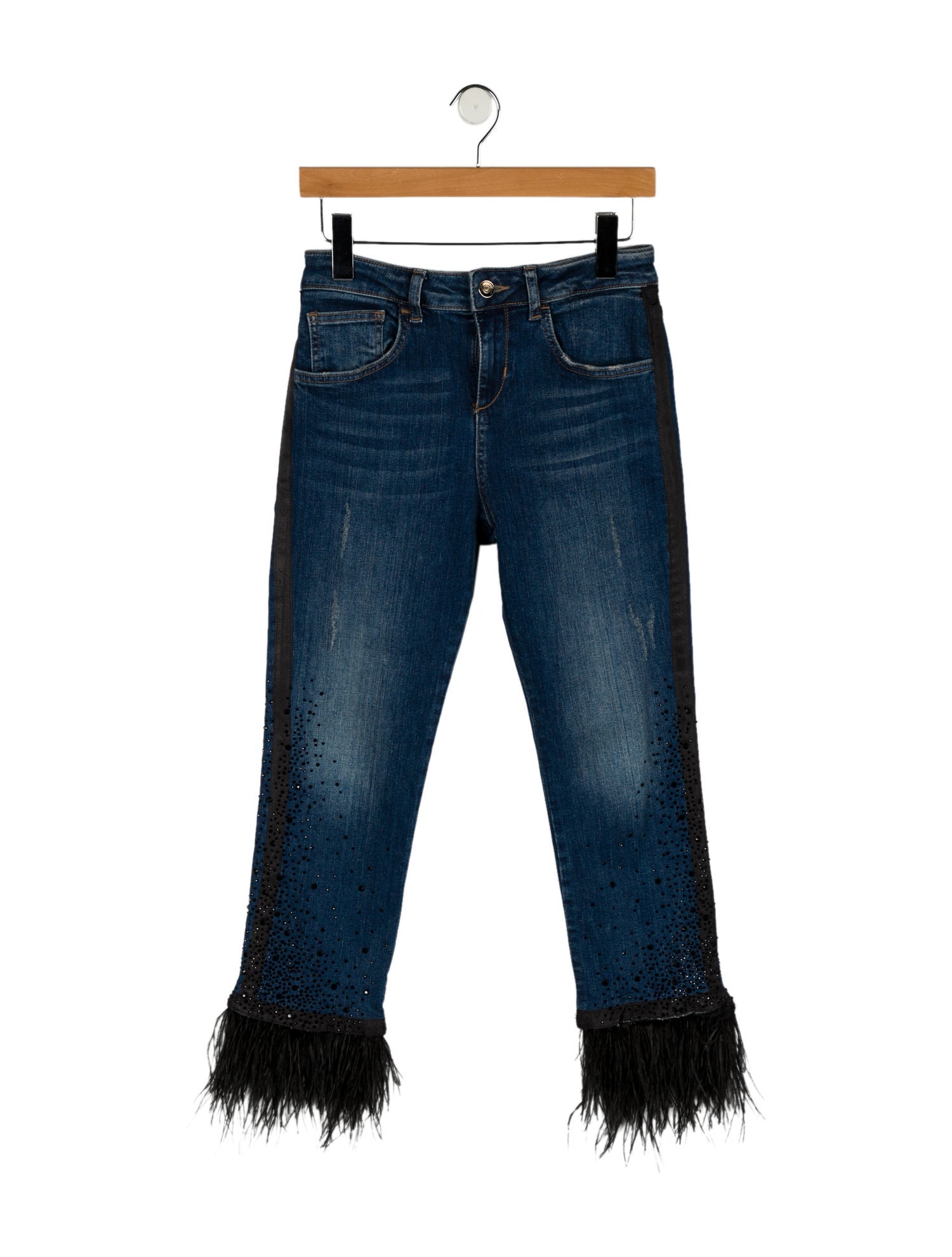 LIU JO Mid-Rise Straight Leg Jeans