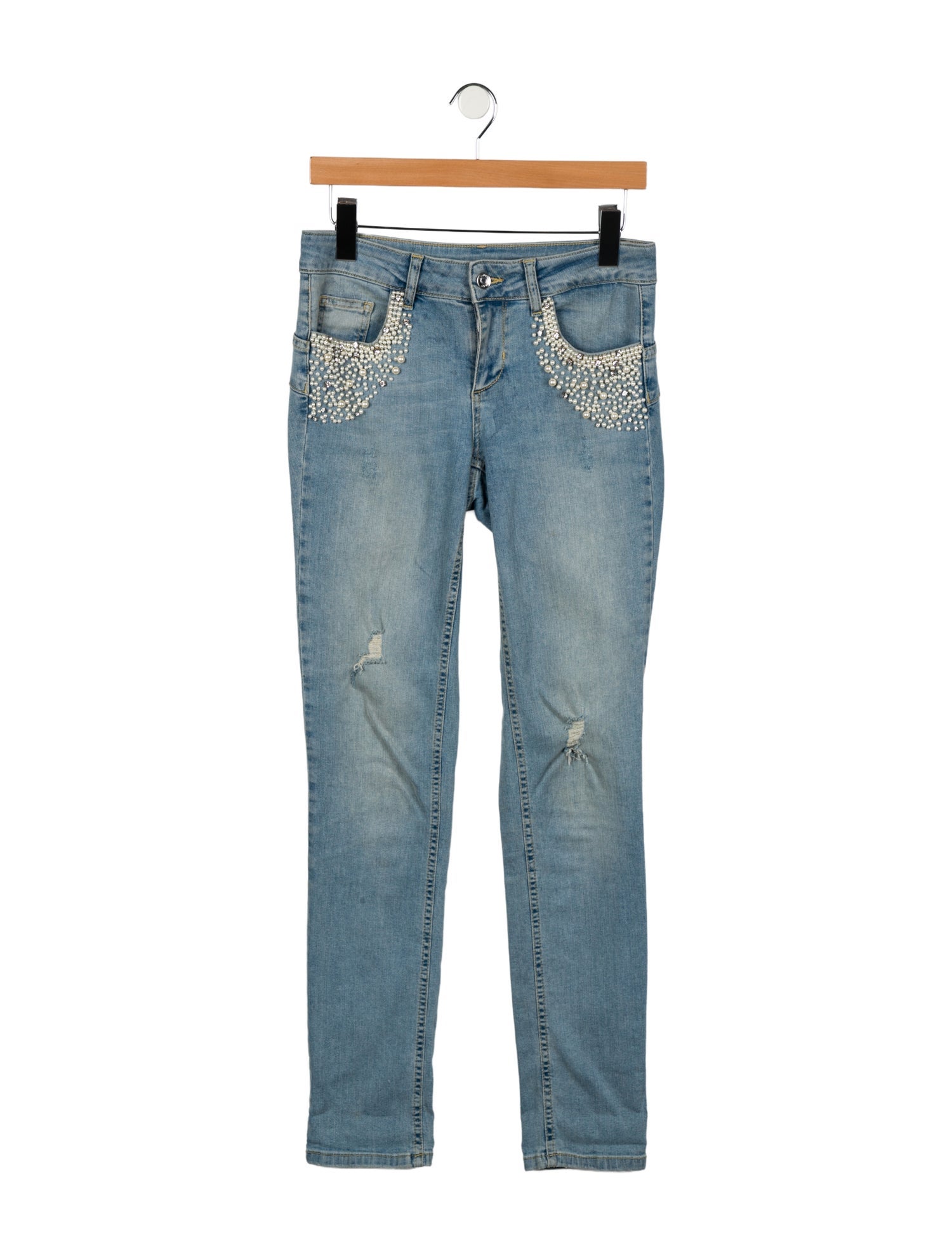 LIU JO Mid-Rise Straight Leg Jeans