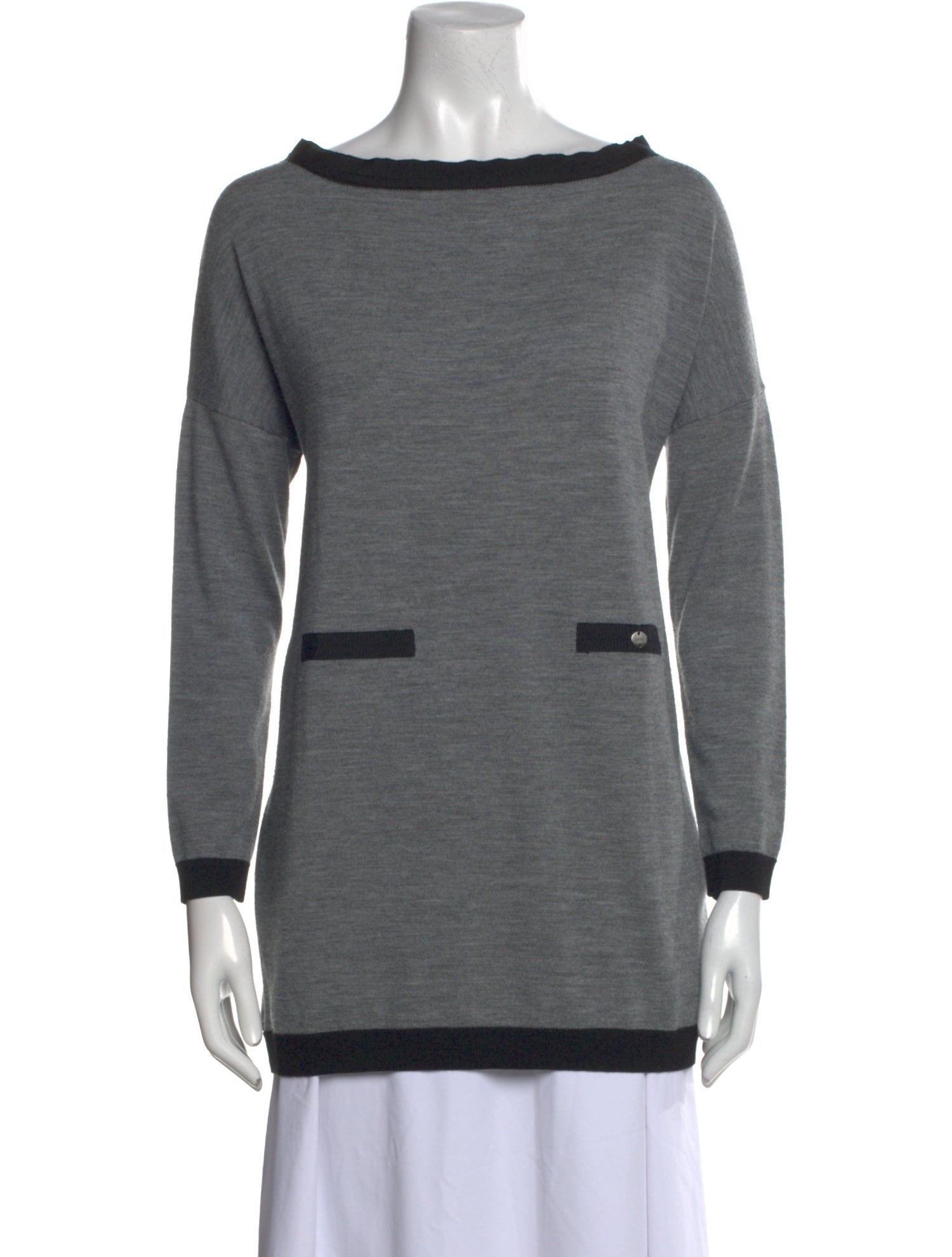 LIU JO Wool Bateau Neckline Tunic