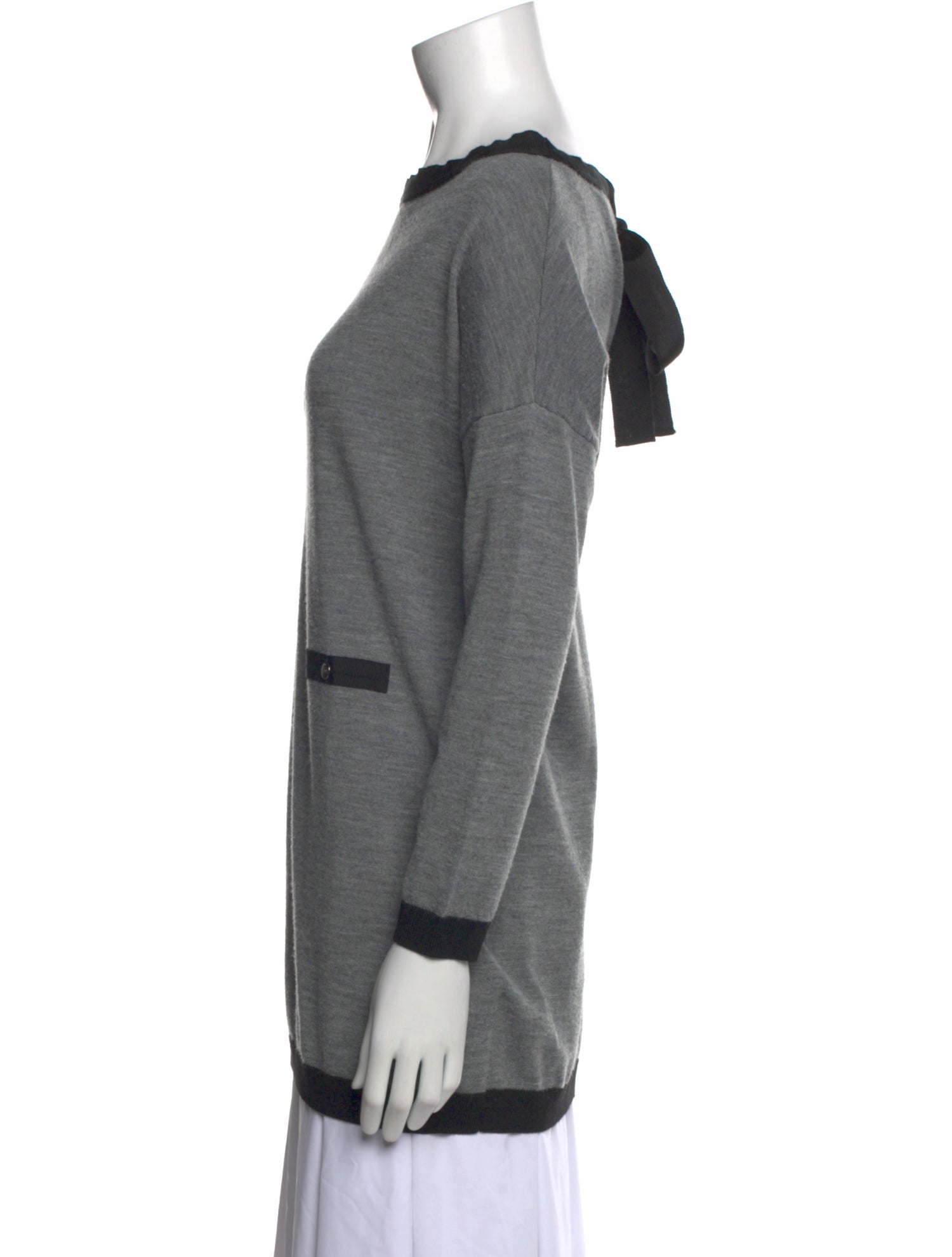 LIU JO Wool Bateau Neckline Tunic